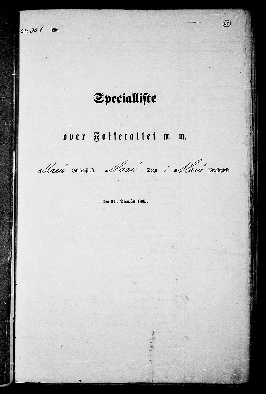 RA, 1865 census for Måsøy, 1865, p. 5