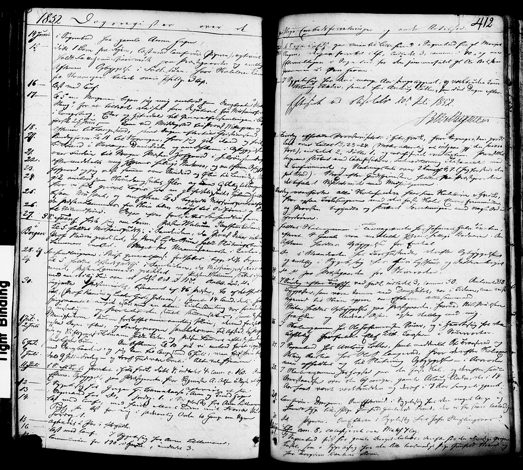 Heddal kirkebøker, AV/SAKO-A-268/F/Fa/L0006: Parish register (official) no. I 6, 1837-1854, p. 412