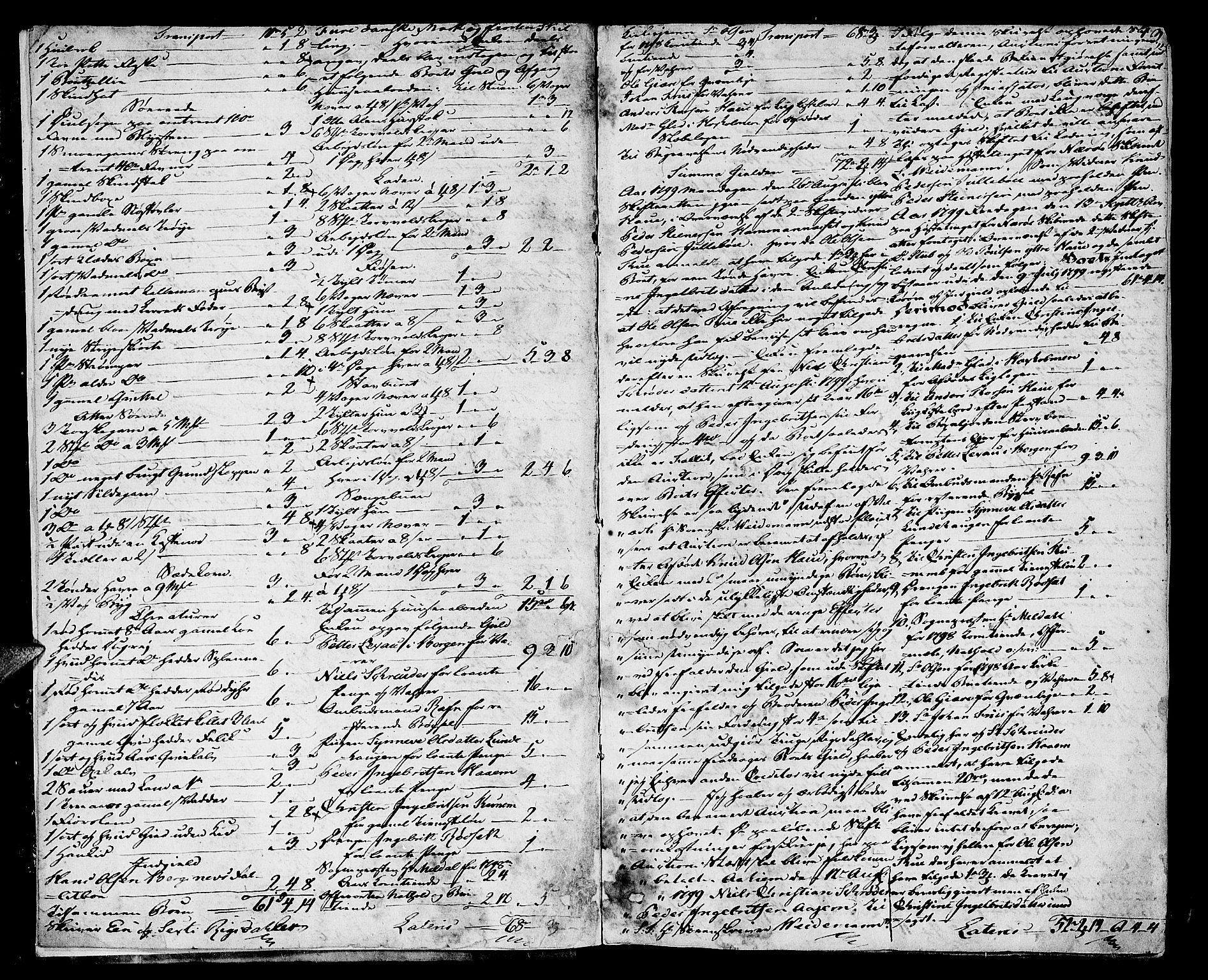 Søre Sunnmøre sorenskriveri, AV/SAT-A-4122/1/3/3A/L0001: Skifte- / Skifteutloddings- / Skifteslutningsprotokollar, 1799-1806, p. 2b-3a