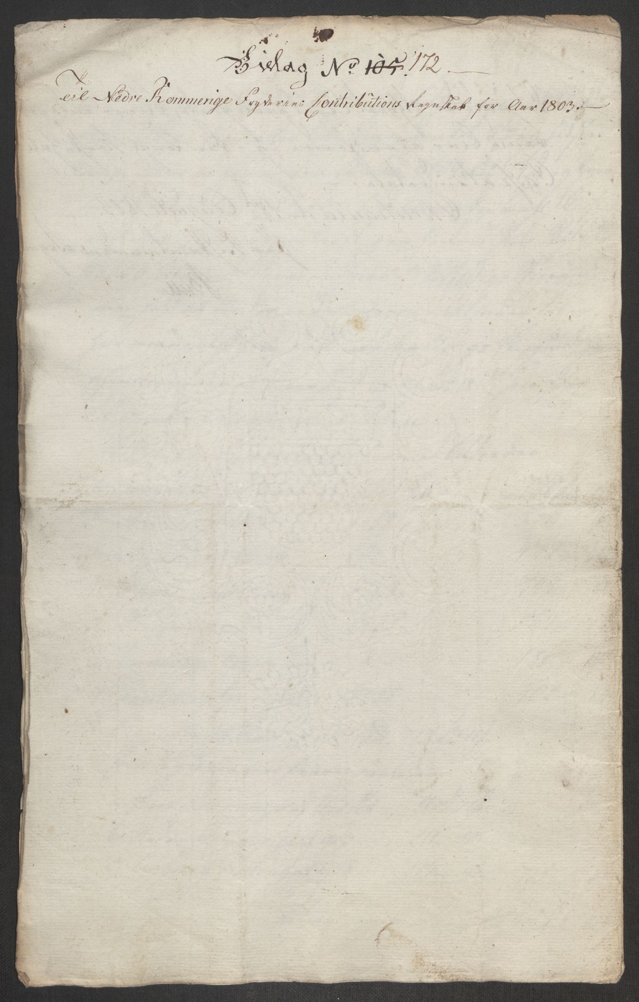 Rentekammeret inntil 1814, Reviderte regnskaper, Fogderegnskap, AV/RA-EA-4092/R11/L0679: Fogderegnskap Nedre Romerike, 1803, p. 466