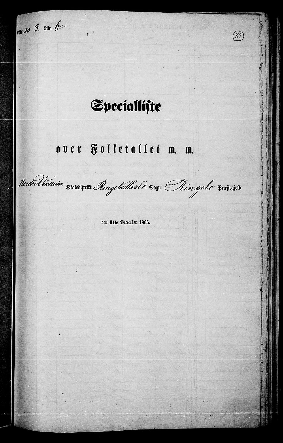 RA, 1865 census for Ringebu, 1865, p. 69