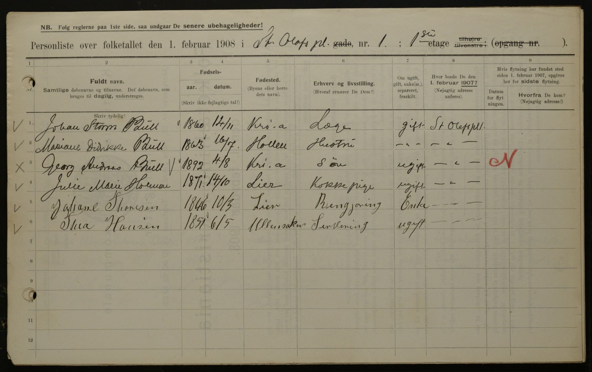 OBA, Municipal Census 1908 for Kristiania, 1908, p. 79621