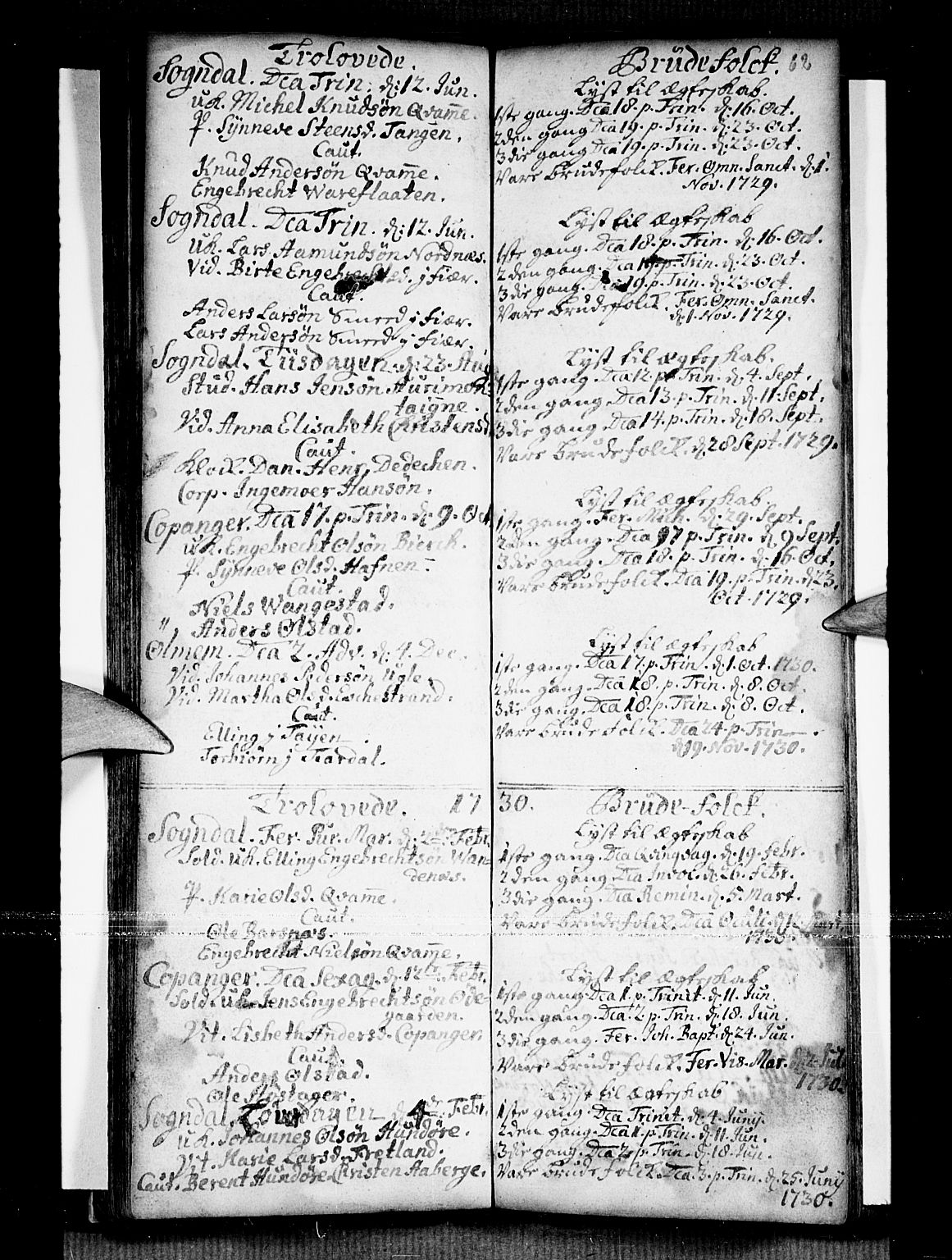 Sogndal sokneprestembete, SAB/A-81301/H/Haa/Haaa/L0002: Parish register (official) no. A 2, 1725-1741, p. 62