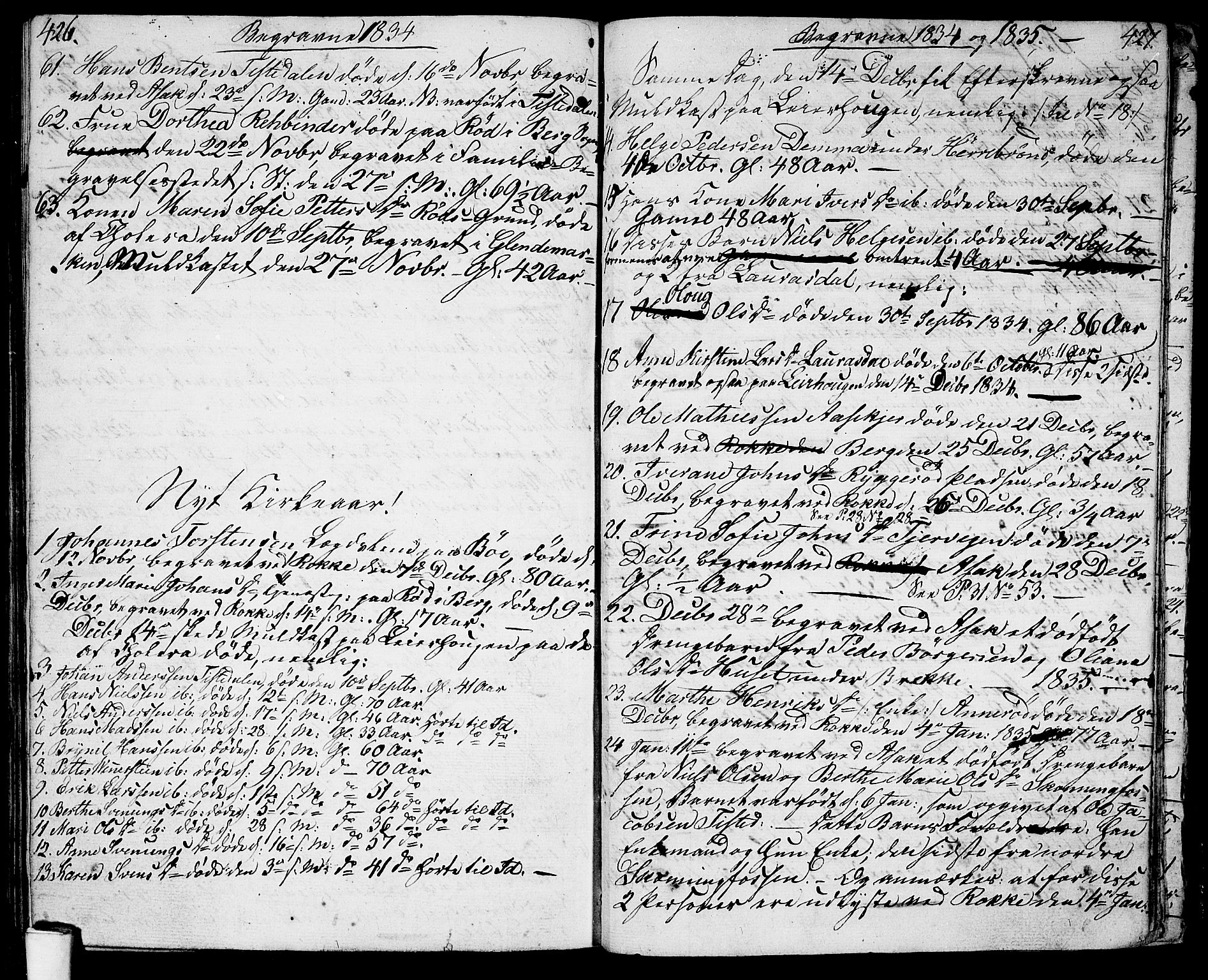 Berg prestekontor Kirkebøker, AV/SAO-A-10902/G/Ga/L0002: Parish register (copy) no. I 2, 1832-1844, p. 426-427