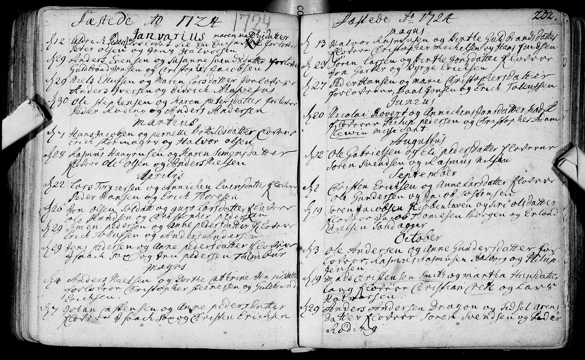 Bragernes kirkebøker, SAKO/A-6/F/Fa/L0003: Parish register (official) no. I 3, 1706-1734, p. 262