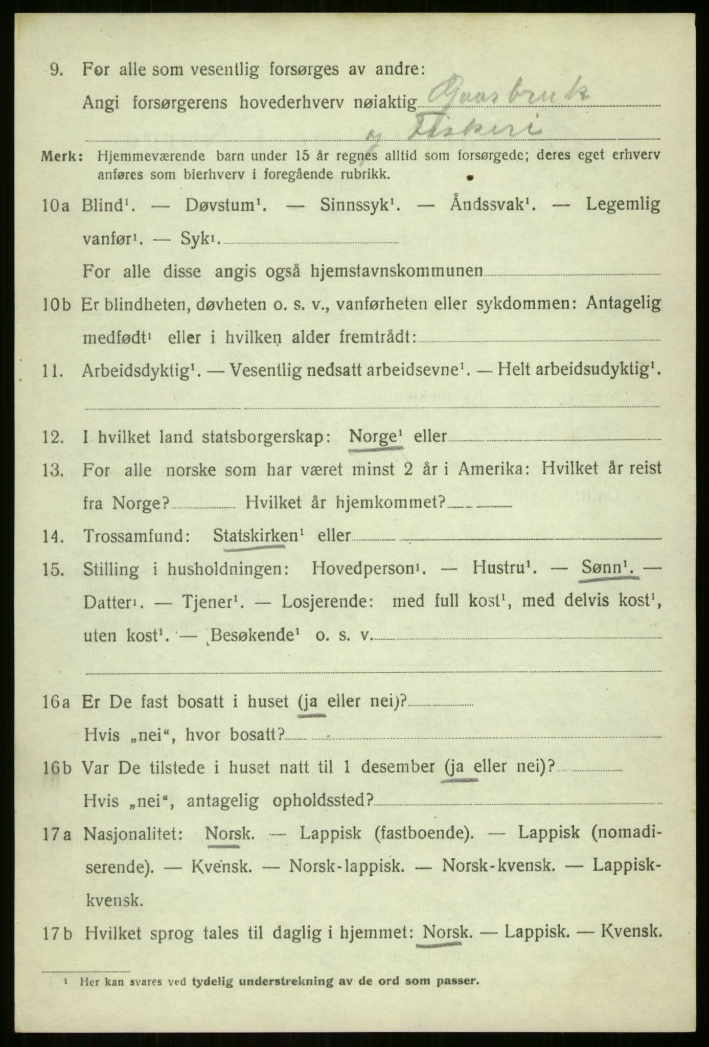 SATØ, 1920 census for Sørreisa, 1920, p. 1791