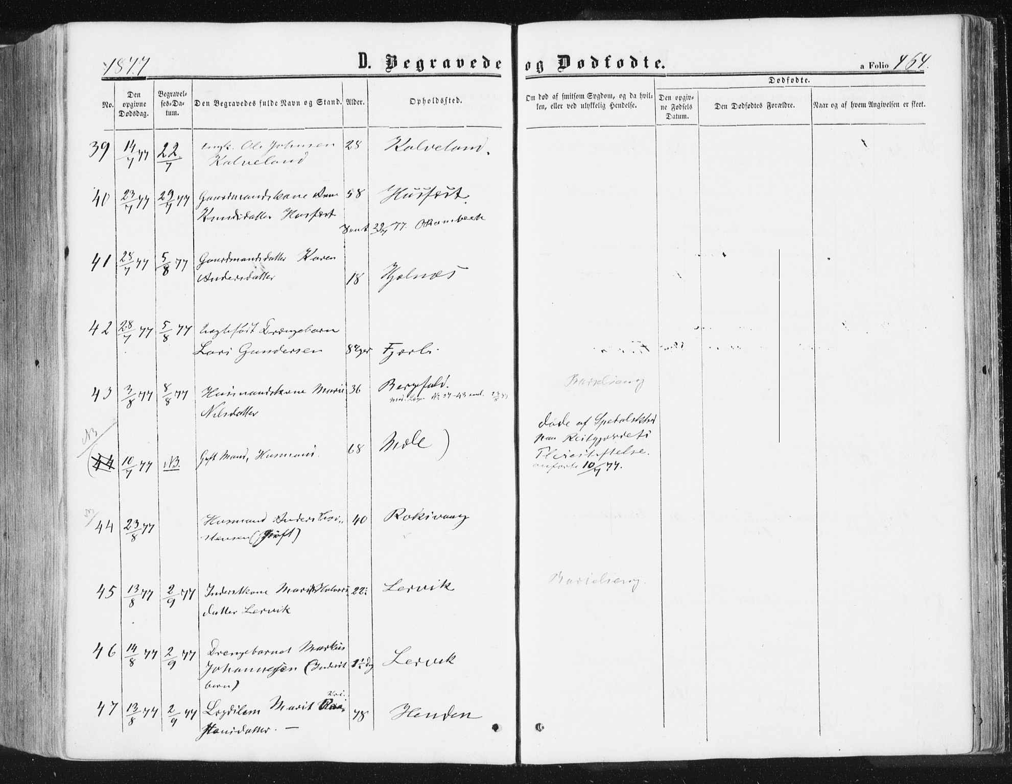 Ministerialprotokoller, klokkerbøker og fødselsregistre - Møre og Romsdal, AV/SAT-A-1454/578/L0905: Parish register (official) no. 578A04, 1859-1877, p. 464