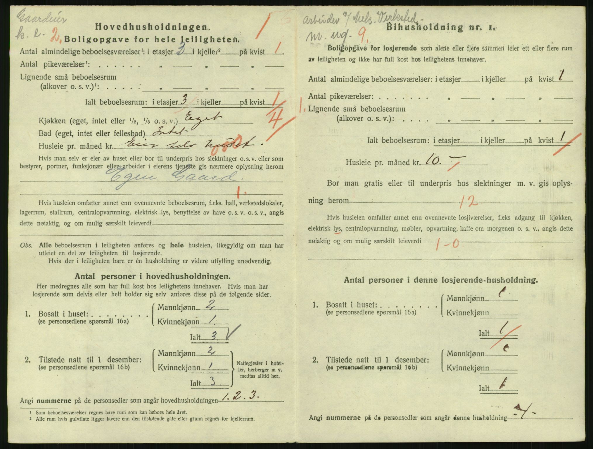 SAH, 1920 census for Gjøvik, 1920, p. 991