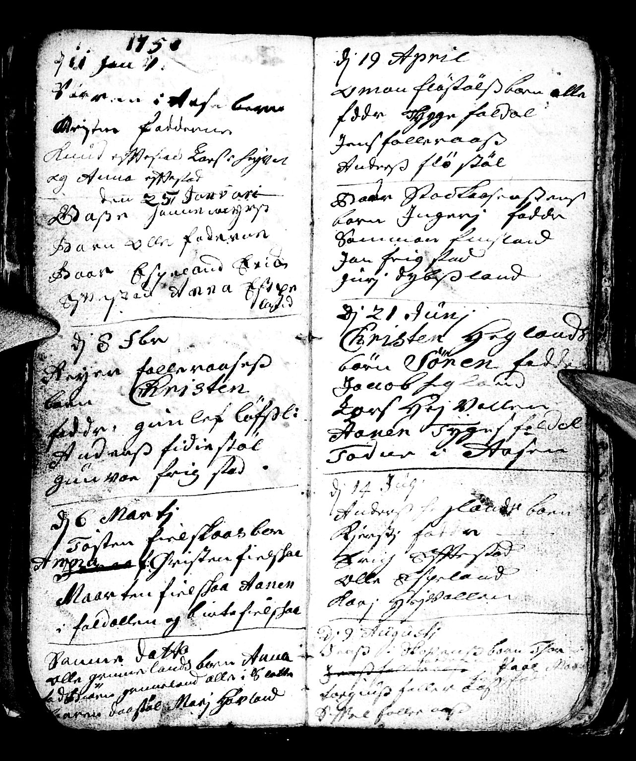 Bjelland sokneprestkontor, AV/SAK-1111-0005/F/Fb/Fbb/L0001: Parish register (copy) no. B 1, 1732-1782, p. 31