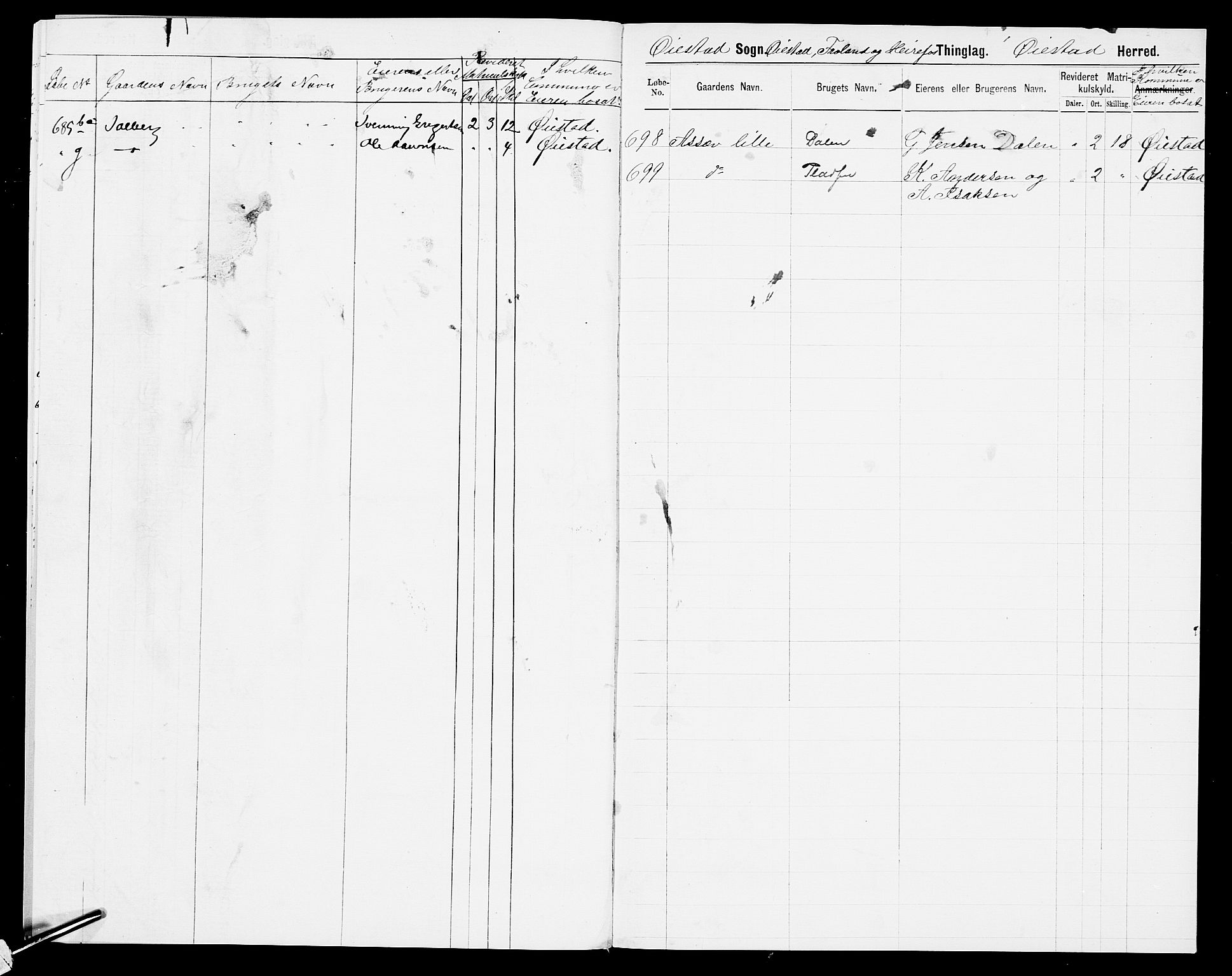 SAK, 1875 census for 0920P Øyestad, 1875, p. 30