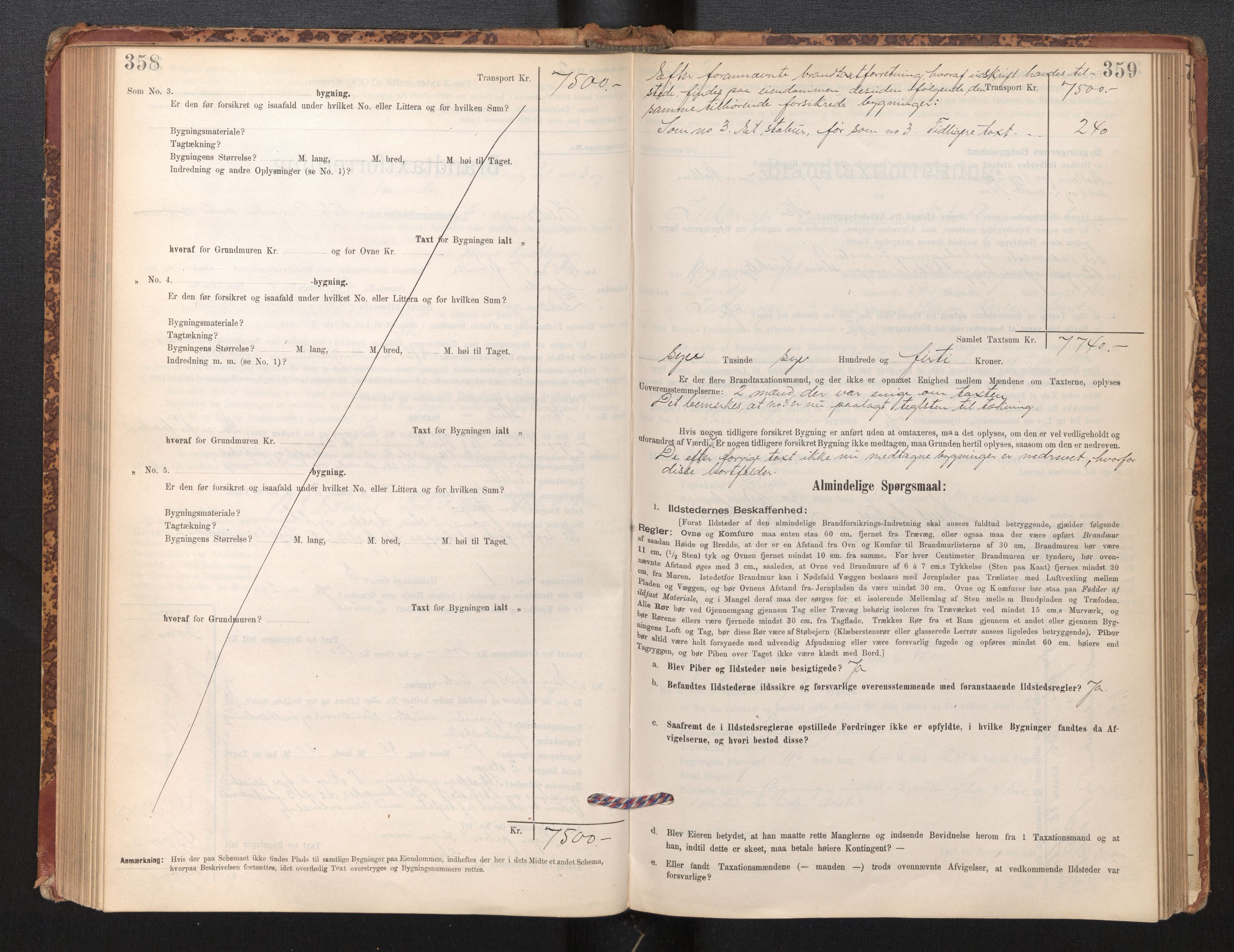 Lensmannen i Leikanger, AV/SAB-A-29201/0012/L0004: Branntakstprotokoll, skjematakst, 1894-1903, p. 358-359