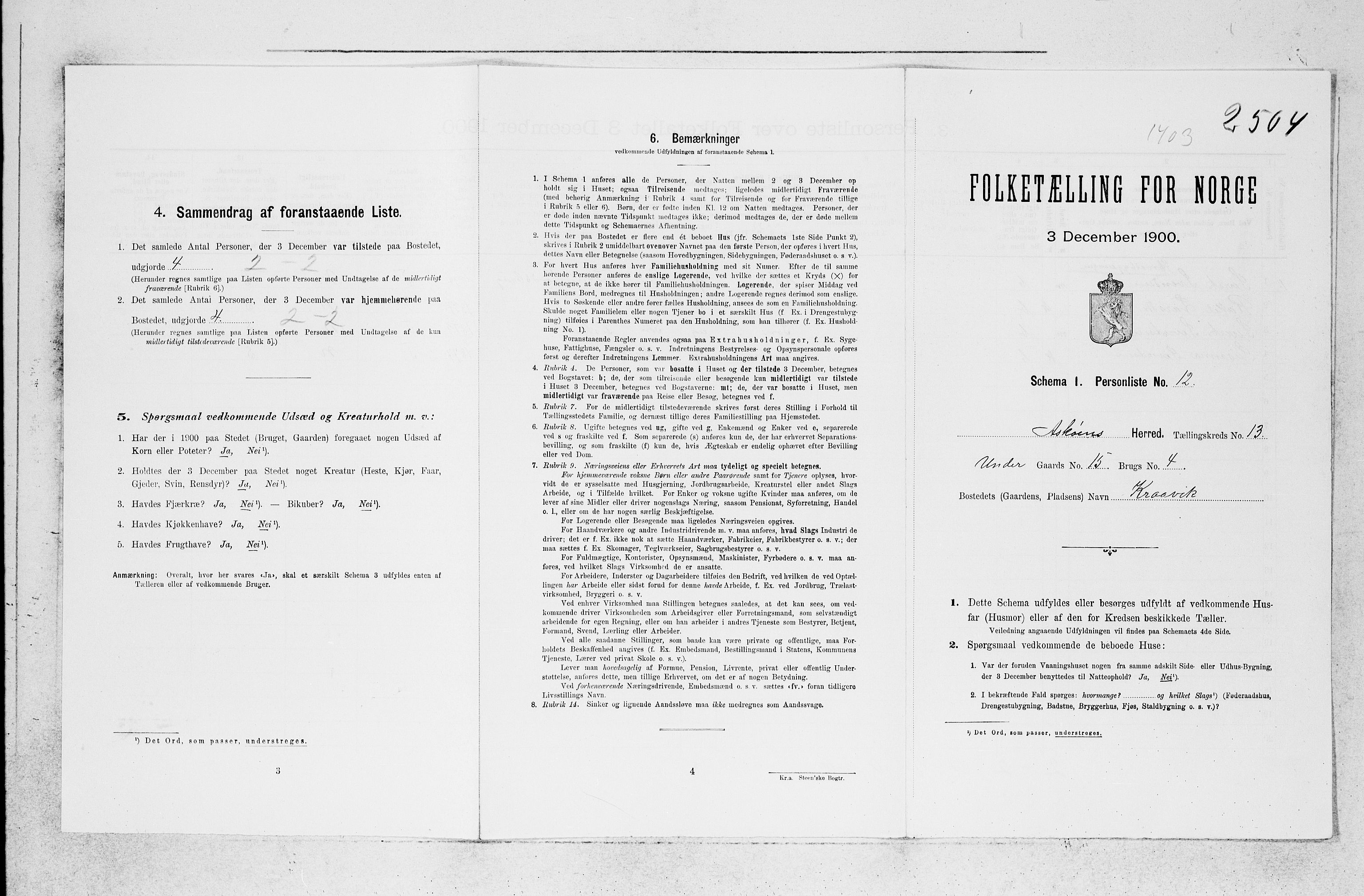 SAB, 1900 census for Askøy, 1900, p. 114