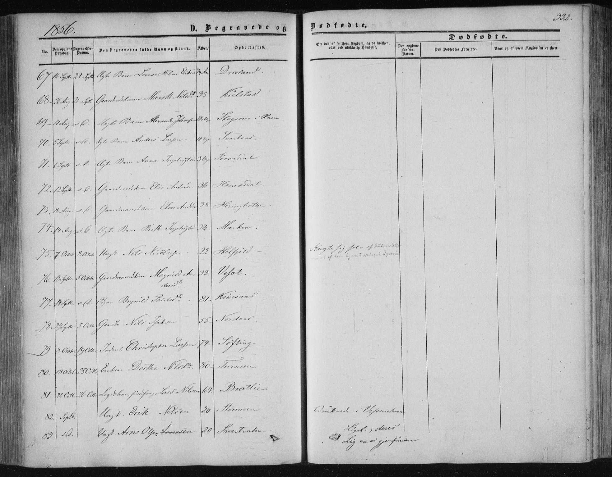 Ministerialprotokoller, klokkerbøker og fødselsregistre - Nordland, SAT/A-1459/820/L0293: Parish register (official) no. 820A14, 1855-1865, p. 332