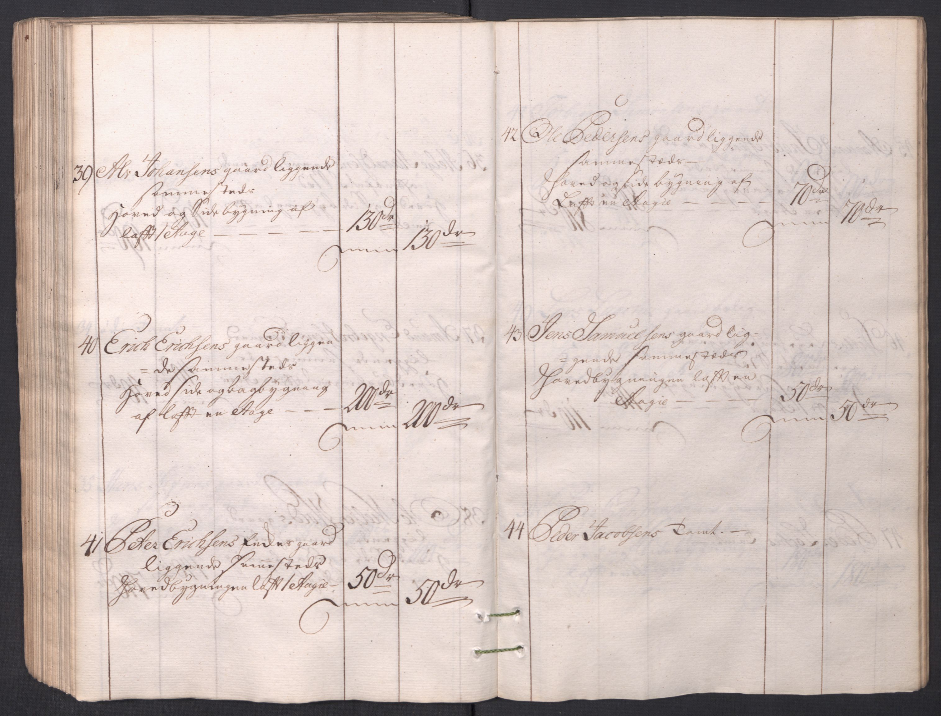 Kristiania stiftamt, AV/SAO-A-10386/I/Ia/L0001/0002: Branntakster / Christiania, 1766-1767