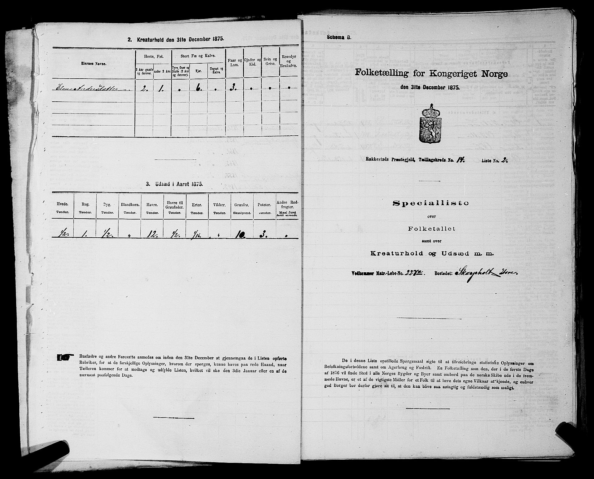 RA, 1875 census for 0128P Rakkestad, 1875, p. 1603