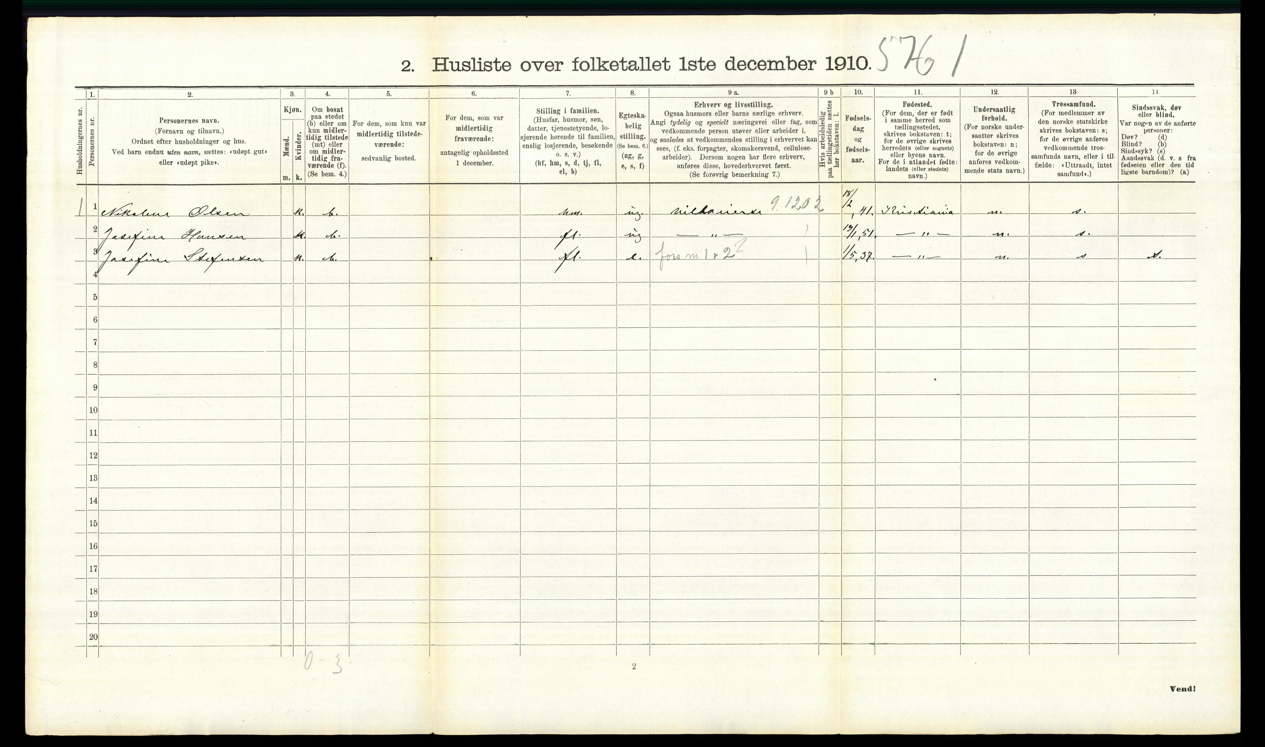 RA, 1910 census for Aker, 1910, p. 4666