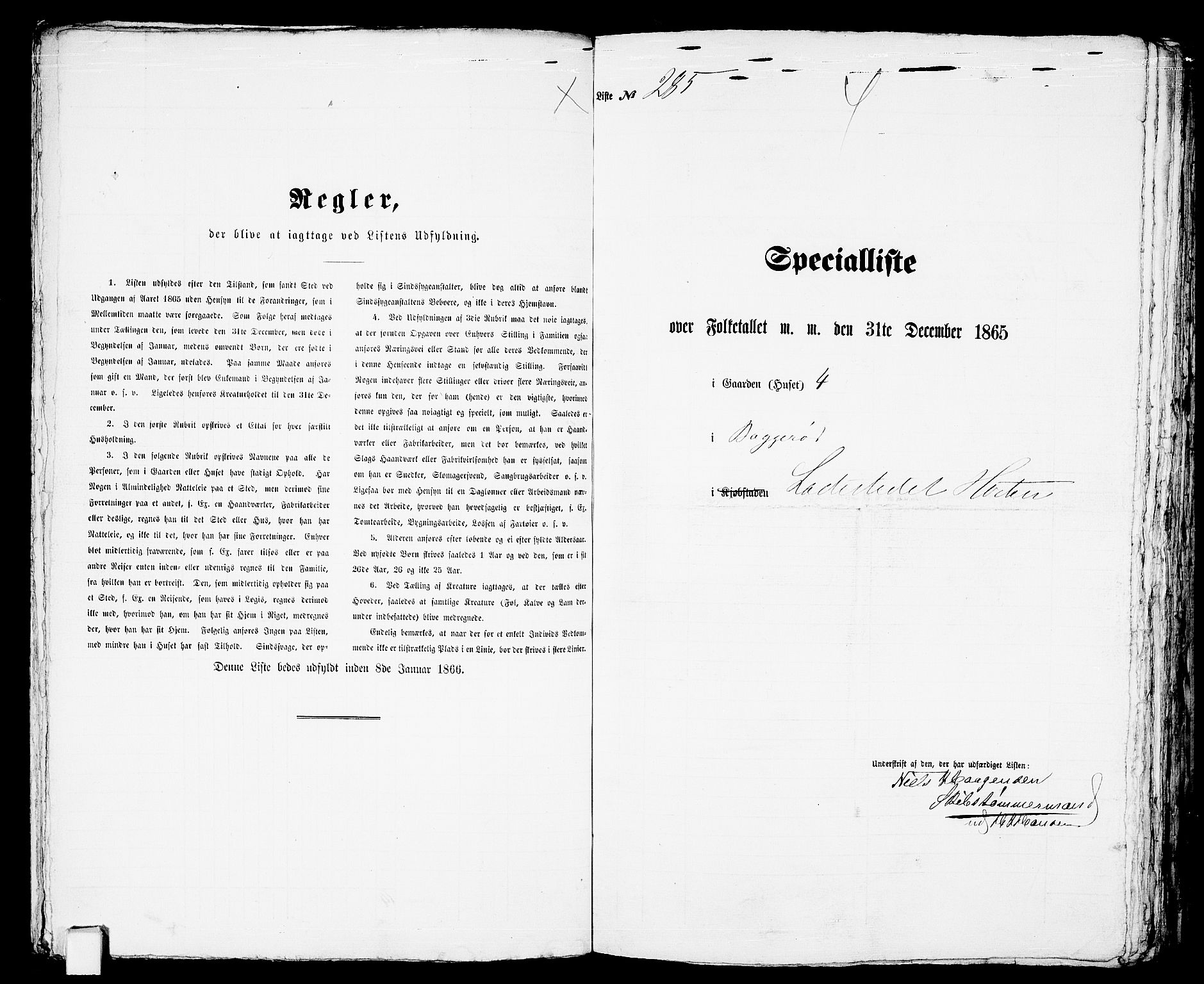 RA, 1865 census for Horten, 1865, p. 606