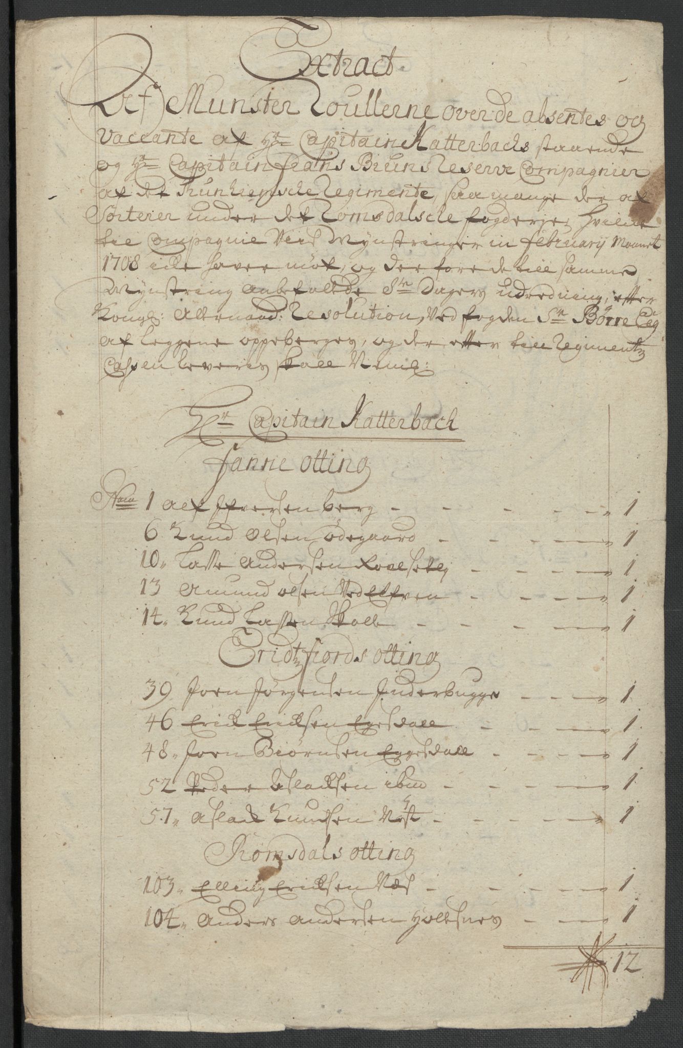 Rentekammeret inntil 1814, Reviderte regnskaper, Fogderegnskap, RA/EA-4092/R55/L3658: Fogderegnskap Romsdal, 1707-1708, p. 301