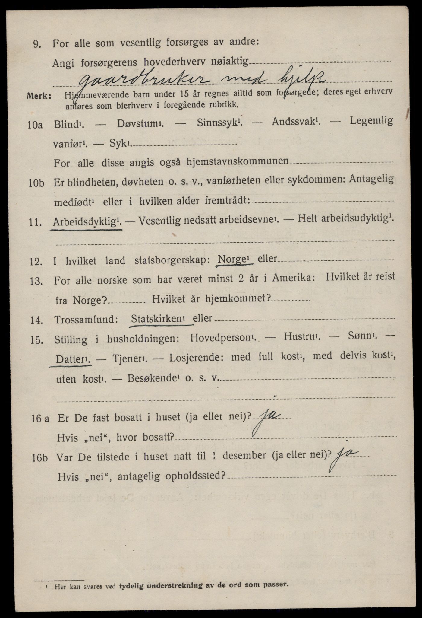 SAKO, 1920 census for Nissedal, 1920, p. 2002