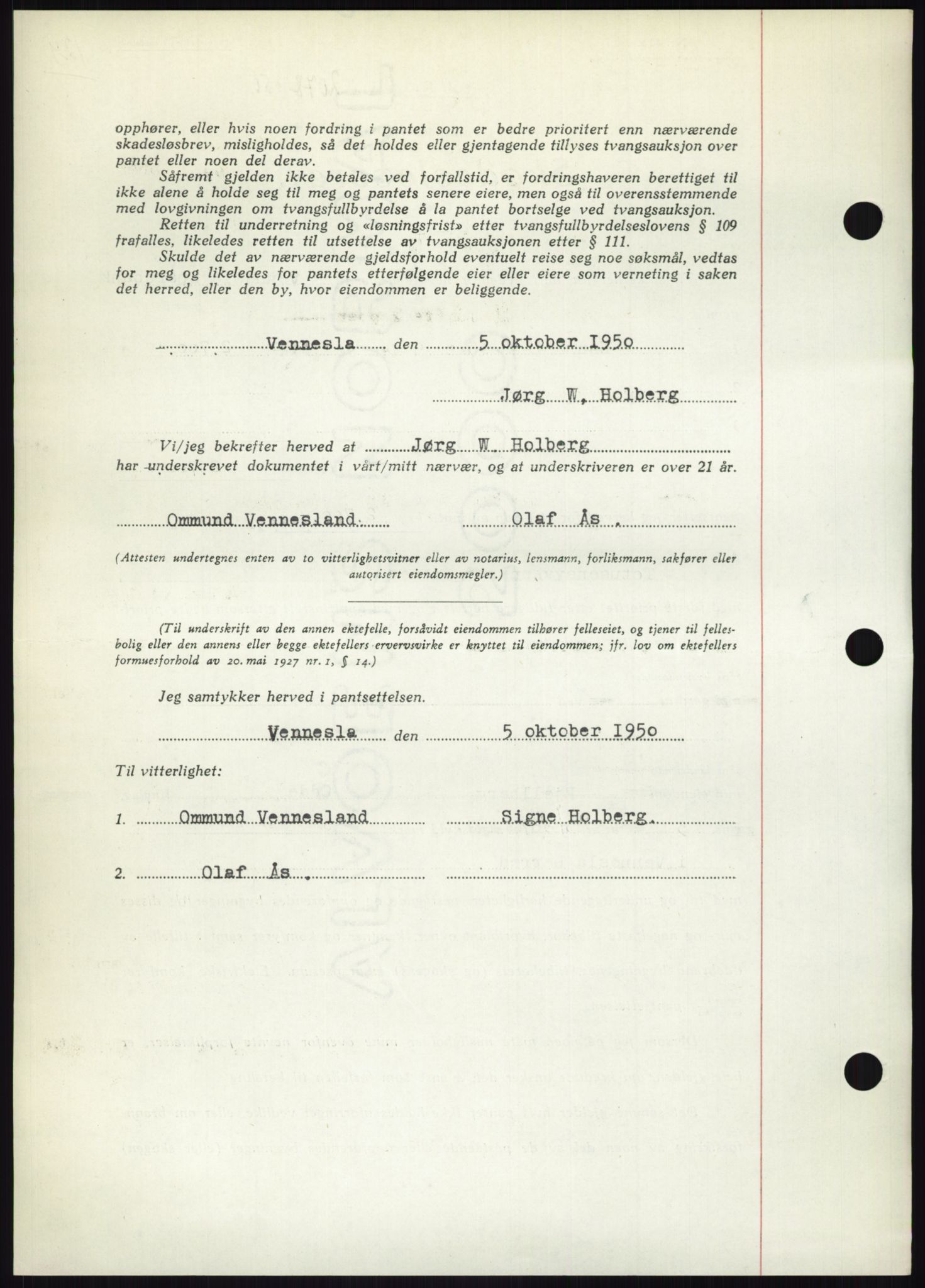 Torridal sorenskriveri, AV/SAK-1221-0012/G/Gb/Gbb/L0020: Mortgage book no. 63B, 1950-1950, Diary no: : 2078/1950