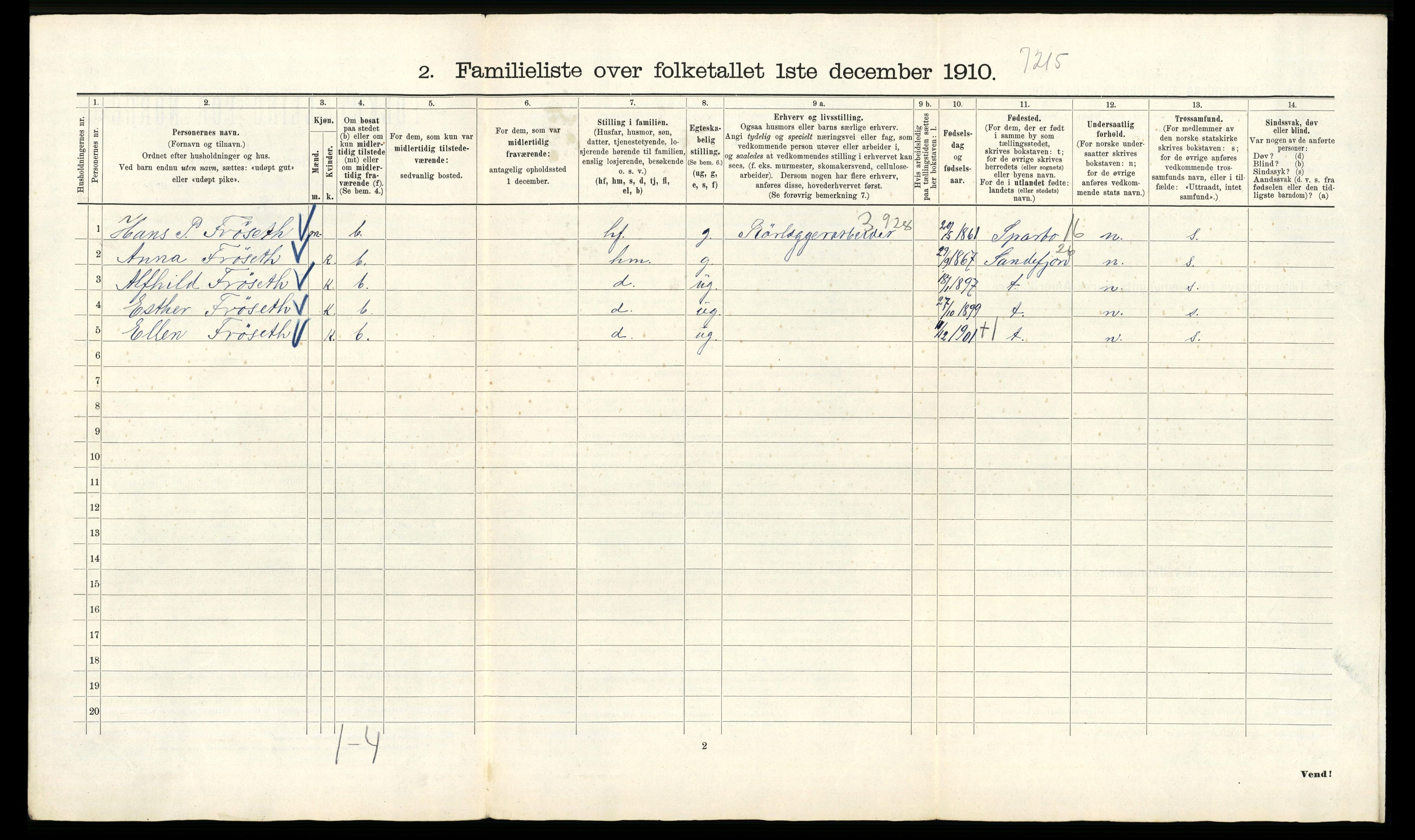 RA, 1910 census for Kristiania, 1910, p. 91412