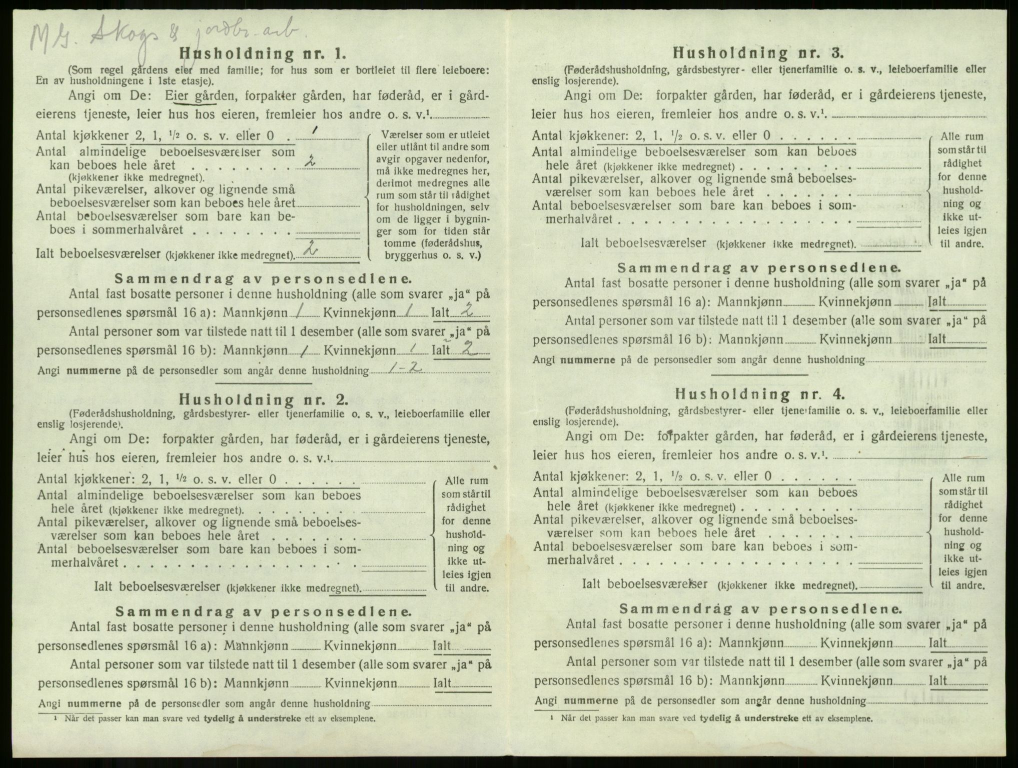 SAKO, 1920 census for Våle, 1920, p. 892