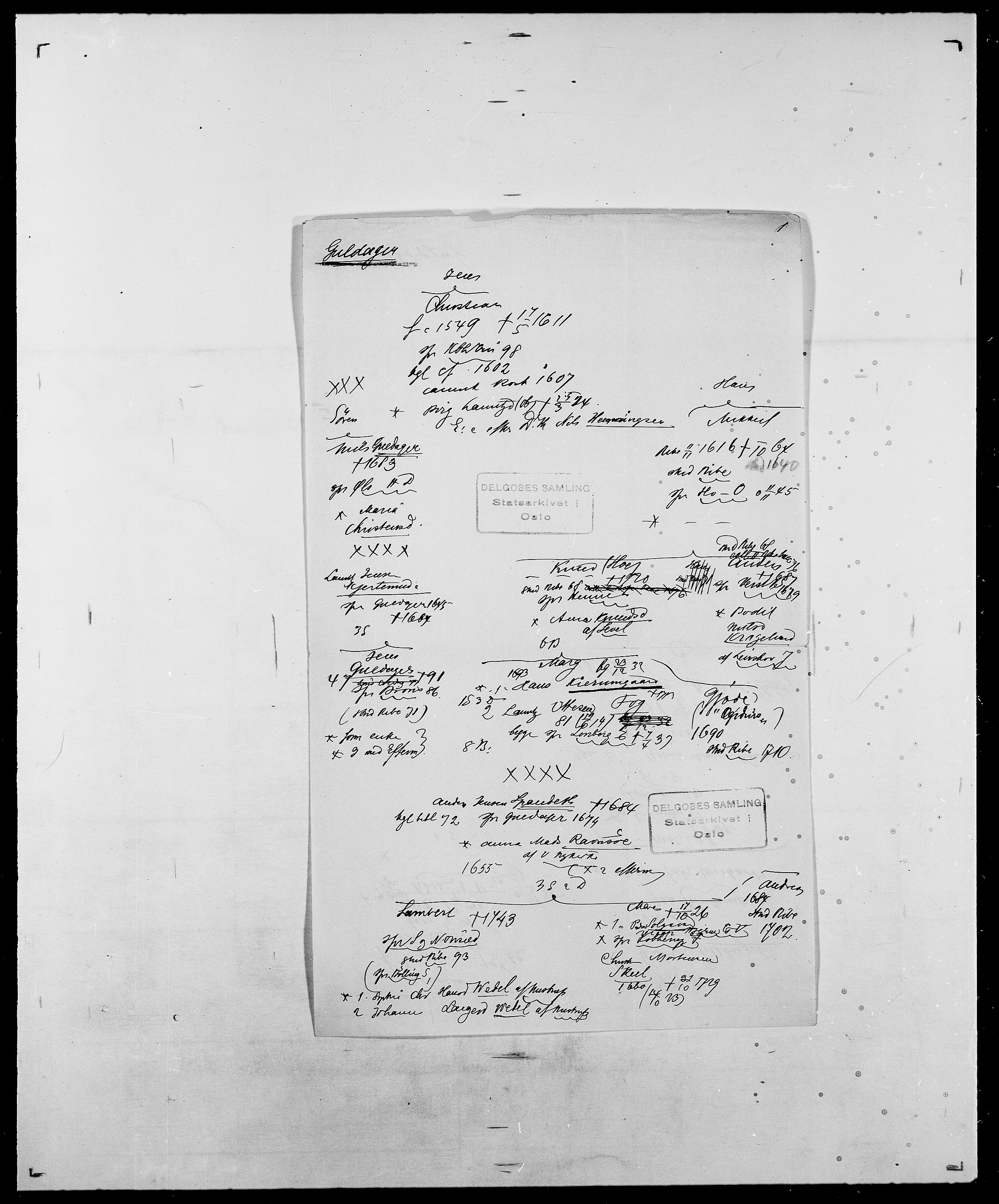 Delgobe, Charles Antoine - samling, AV/SAO-PAO-0038/D/Da/L0015: Grodtshilling - Halvorsæth, p. 377