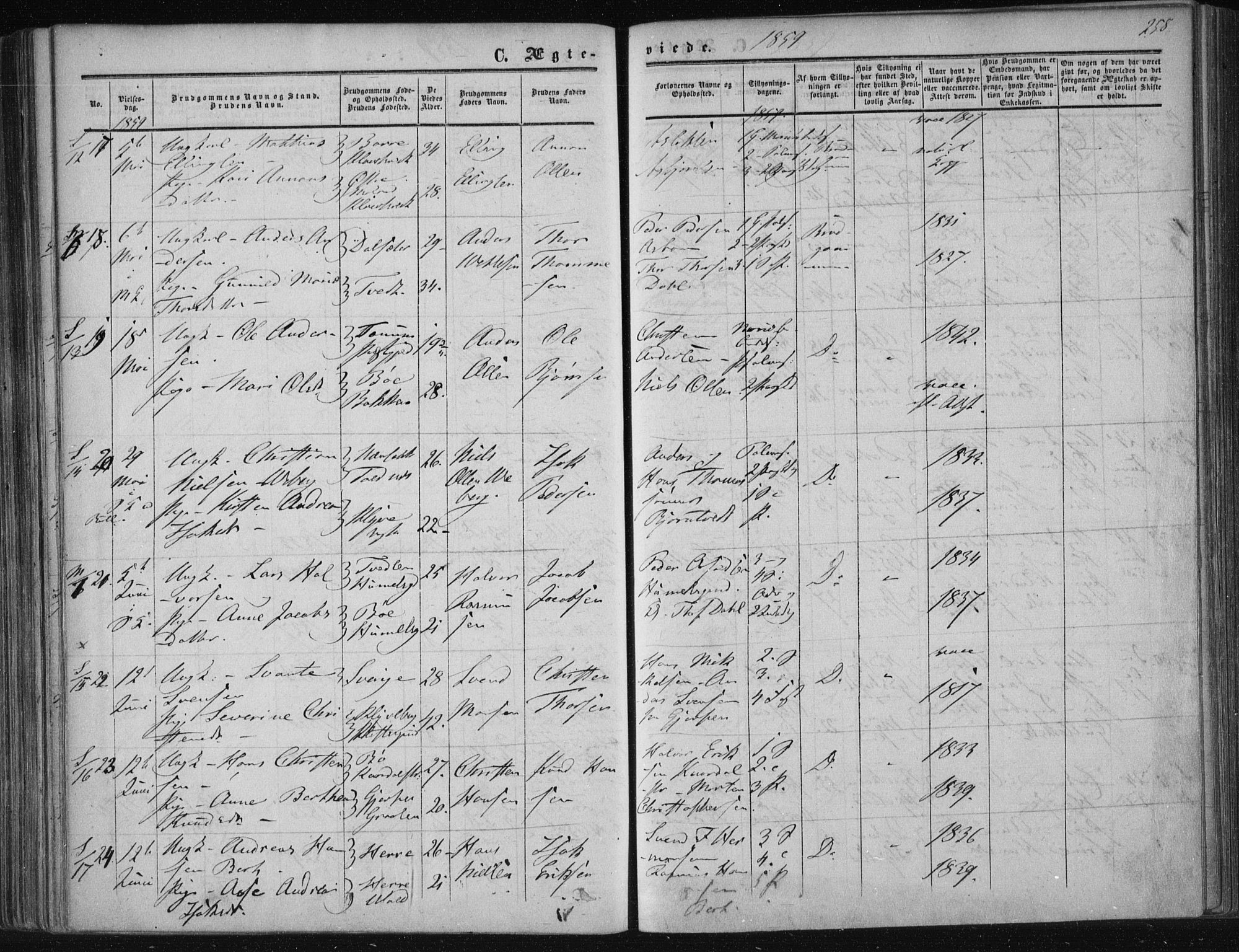 Solum kirkebøker, SAKO/A-306/F/Fa/L0007: Parish register (official) no. I 7, 1856-1864, p. 258