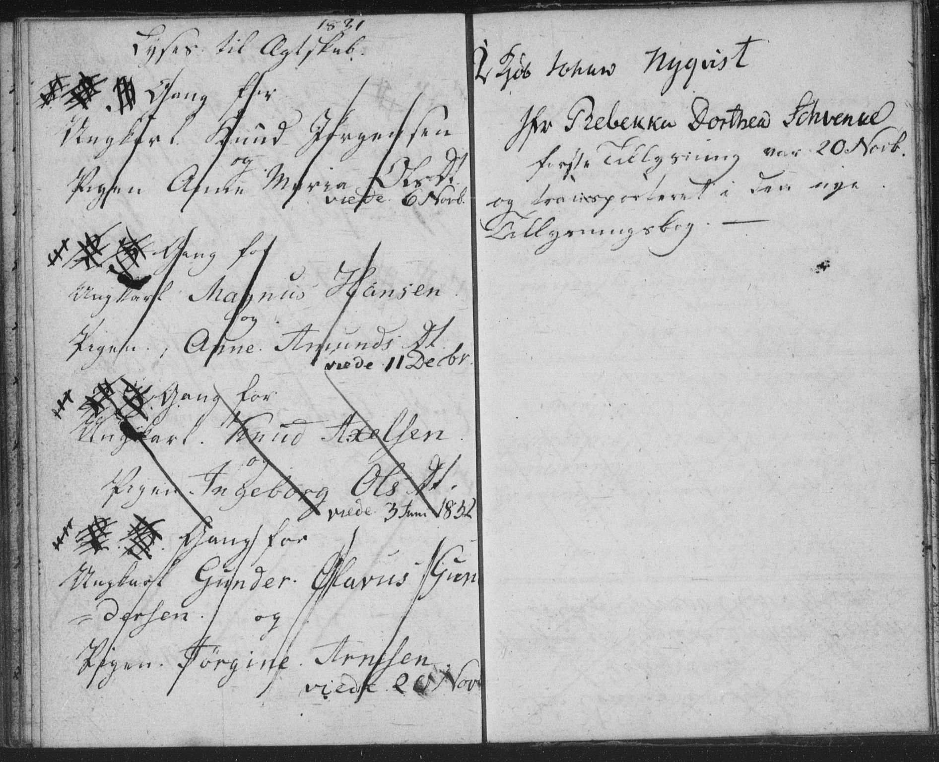 Bragernes kirkebøker, AV/SAKO-A-6/H/Ha/L0001: Banns register no. 1, 1817-1831