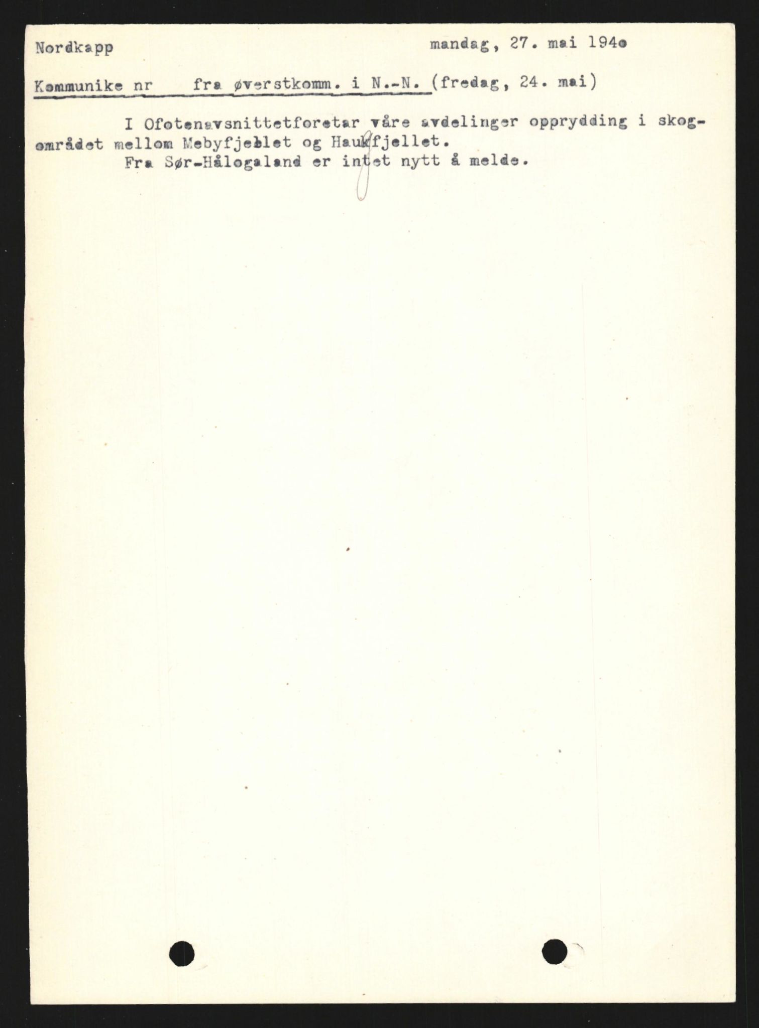 Forsvaret, Forsvarets krigshistoriske avdeling, AV/RA-RAFA-2017/Y/Yb/L0132: II-C-11-600  -  6. Divisjon / 6. Distriktskommando, 1940-1960, p. 340