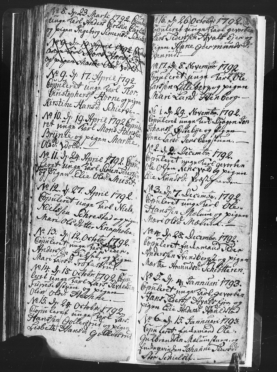 Romedal prestekontor, AV/SAH-PREST-004/L/L0001: Parish register (copy) no. 1, 1785-1794, p. 116