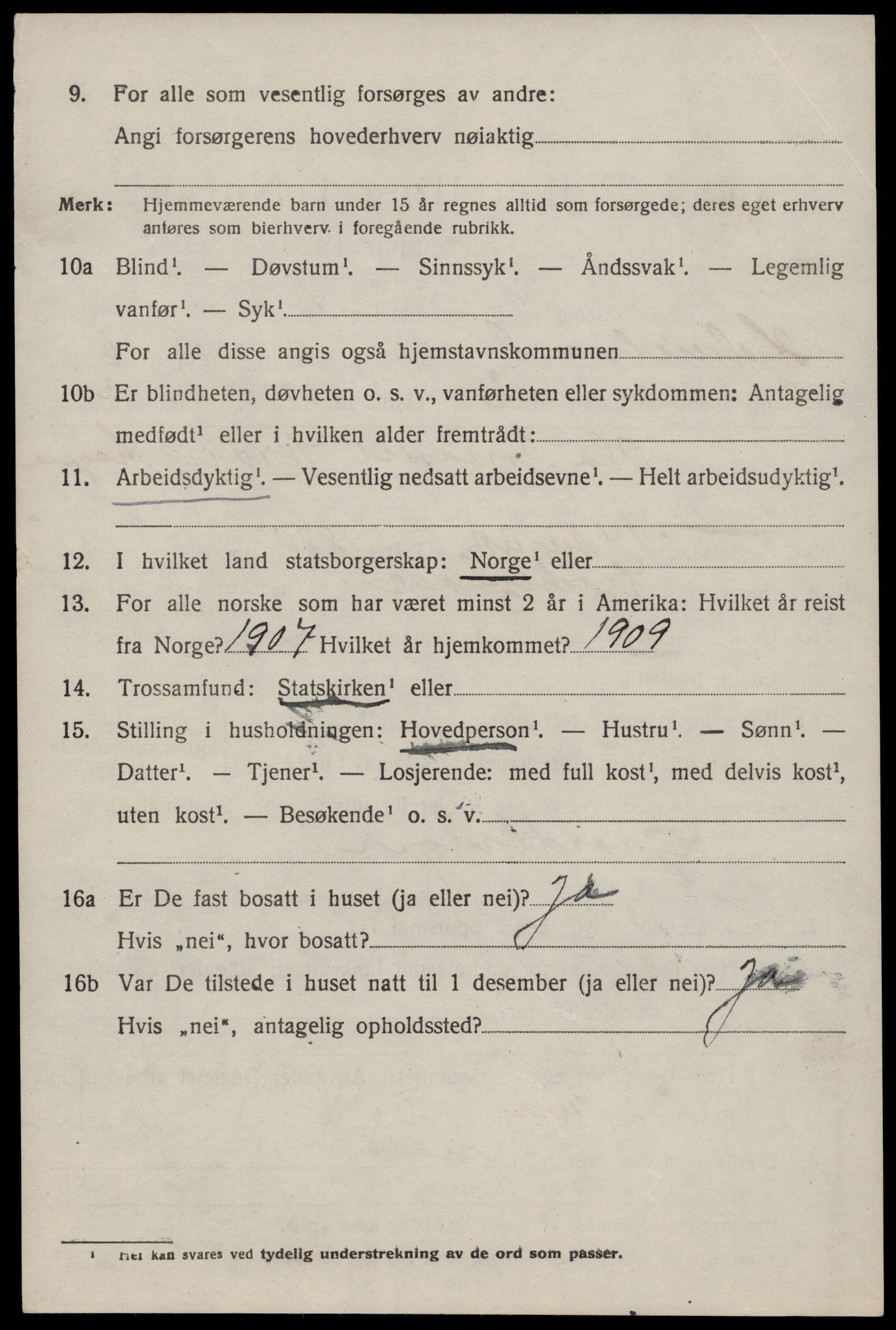 SAST, 1920 census for Hjelmeland, 1920, p. 2048