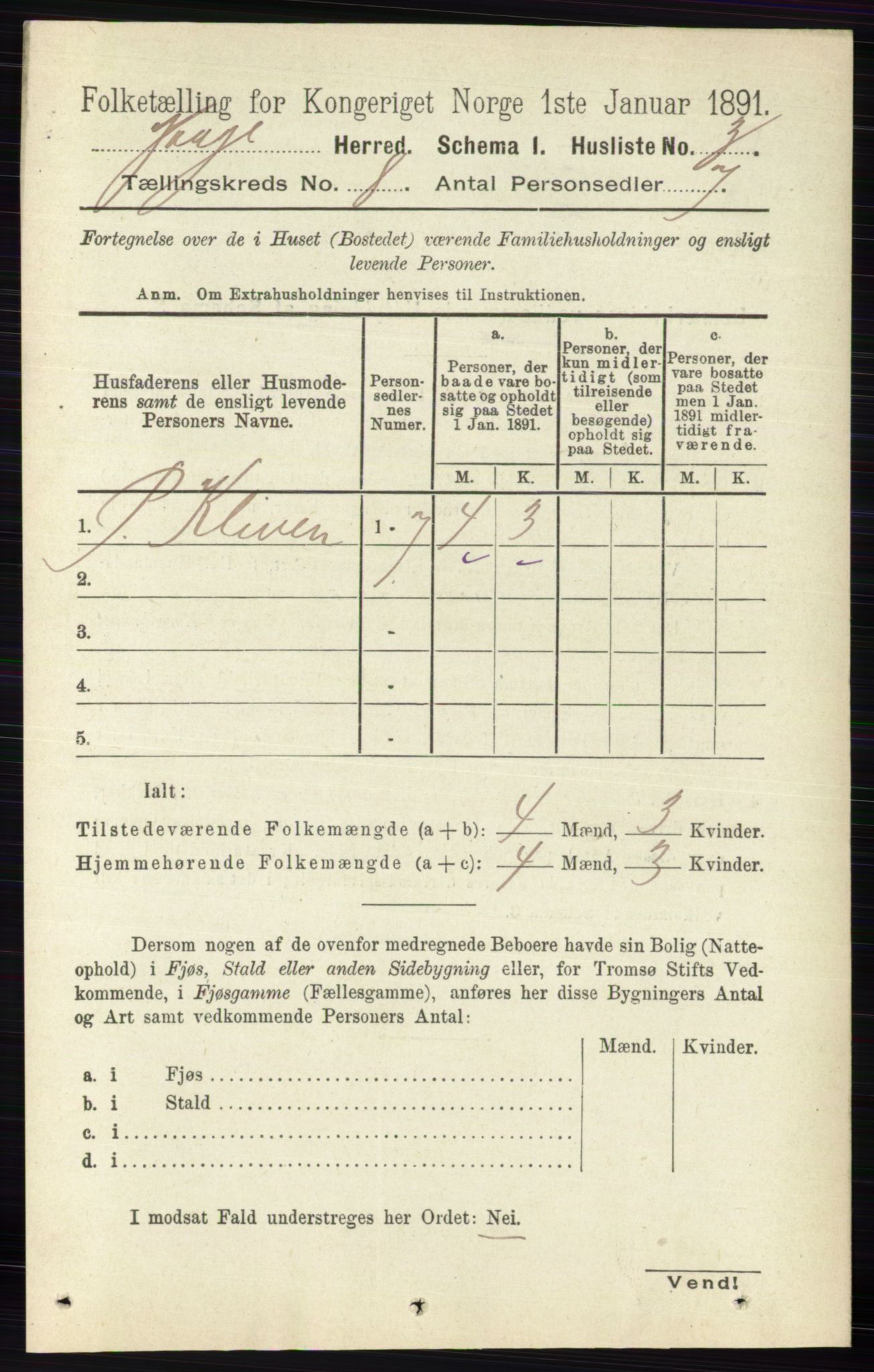 RA, 1891 census for 0515 Vågå, 1891, p. 4793