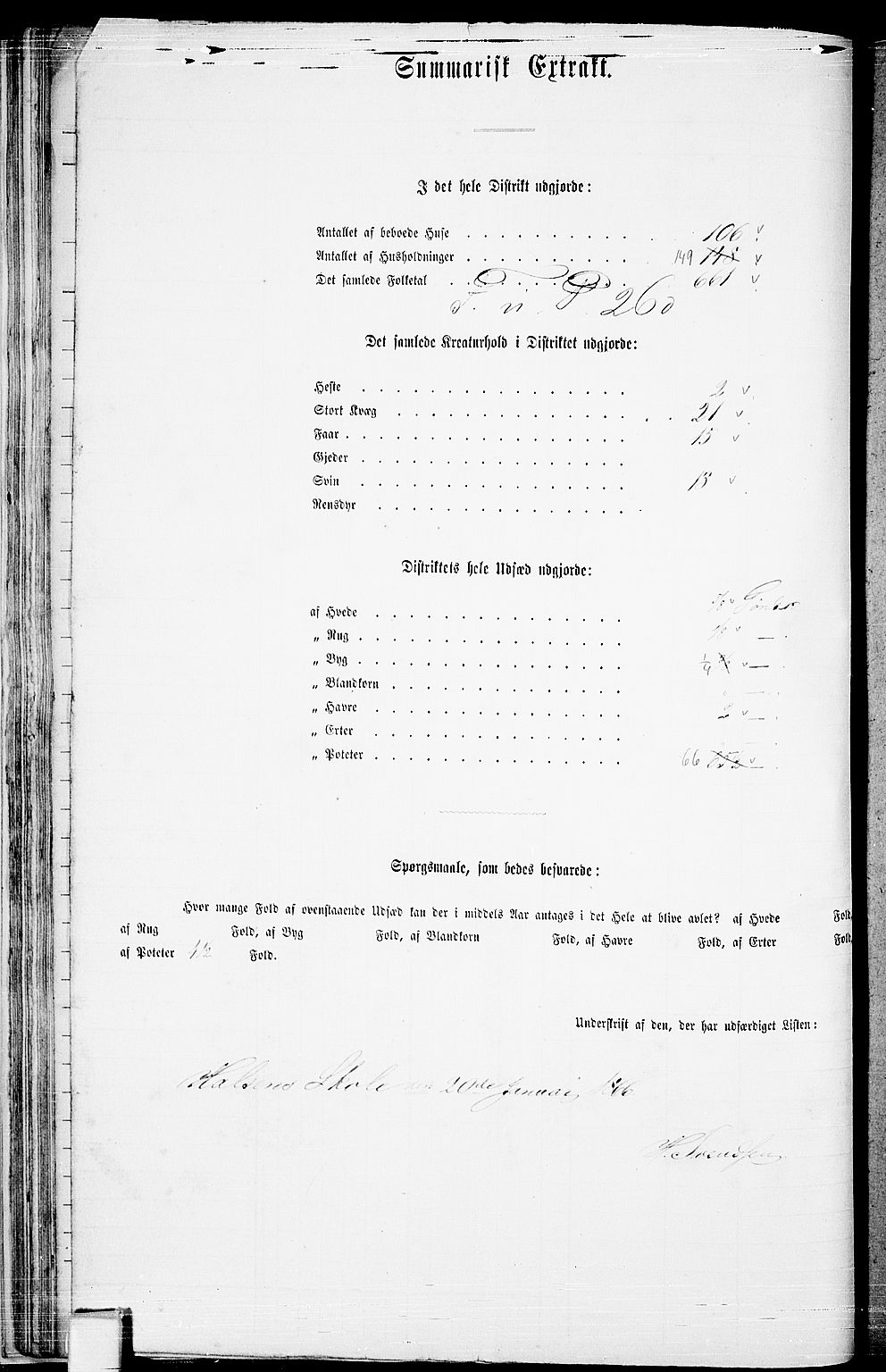 RA, 1865 census for Tjølling, 1865, p. 39