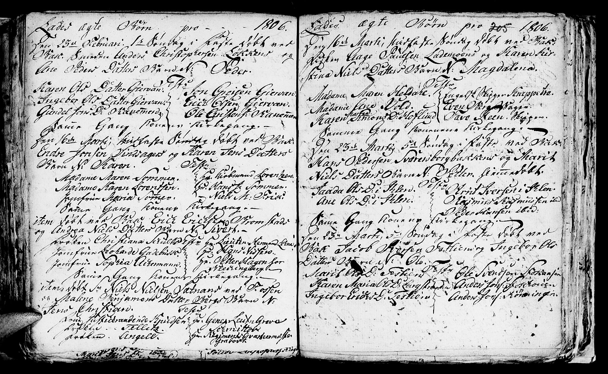 Ministerialprotokoller, klokkerbøker og fødselsregistre - Sør-Trøndelag, SAT/A-1456/606/L0305: Parish register (copy) no. 606C01, 1757-1819, p. 205