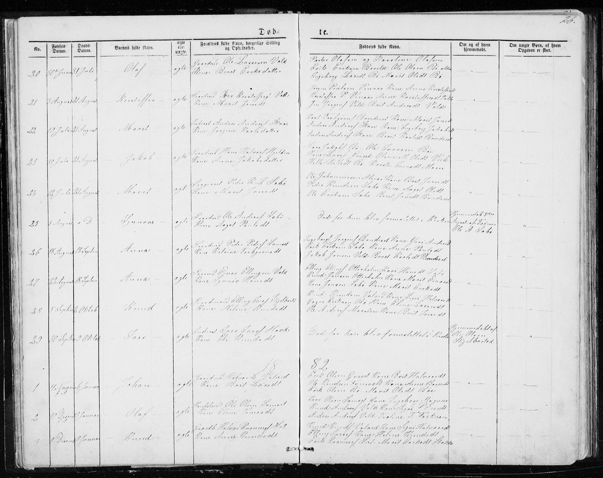 Ministerialprotokoller, klokkerbøker og fødselsregistre - Møre og Romsdal, SAT/A-1454/543/L0564: Parish register (copy) no. 543C02, 1867-1915, p. 26