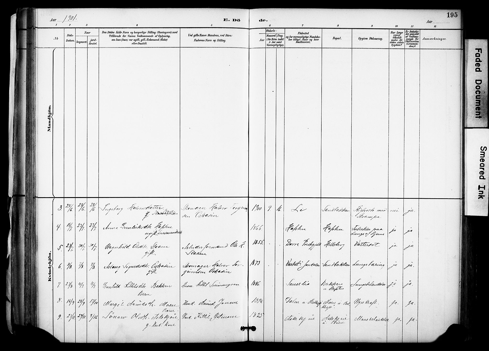 Gransherad kirkebøker, SAKO/A-267/F/Fa/L0005: Parish register (official) no. I 5, 1887-1916, p. 195