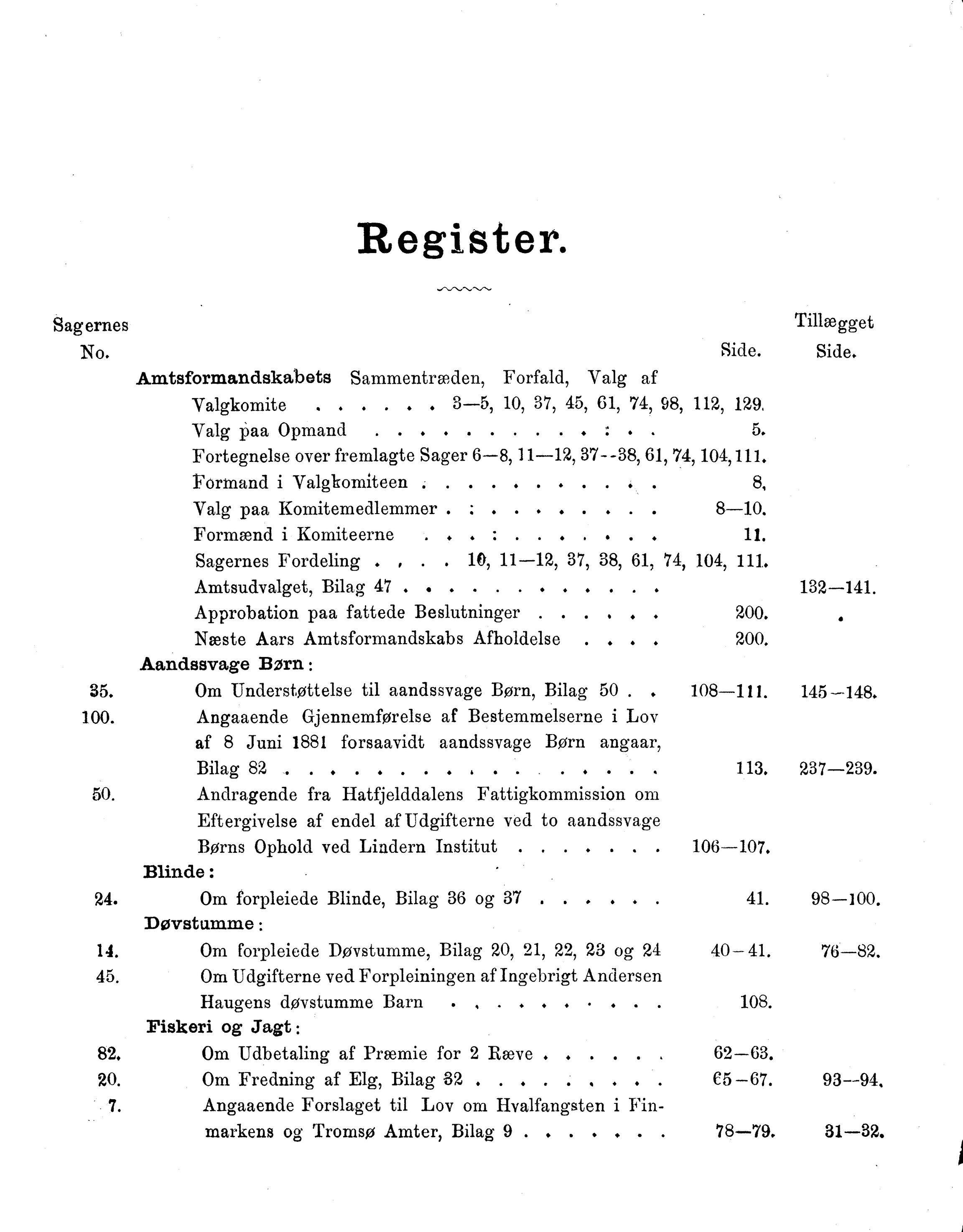 Nordland Fylkeskommune. Fylkestinget, AIN/NFK-17/176/A/Ac/L0016: Fylkestingsforhandlinger 1891-1893, 1891-1893