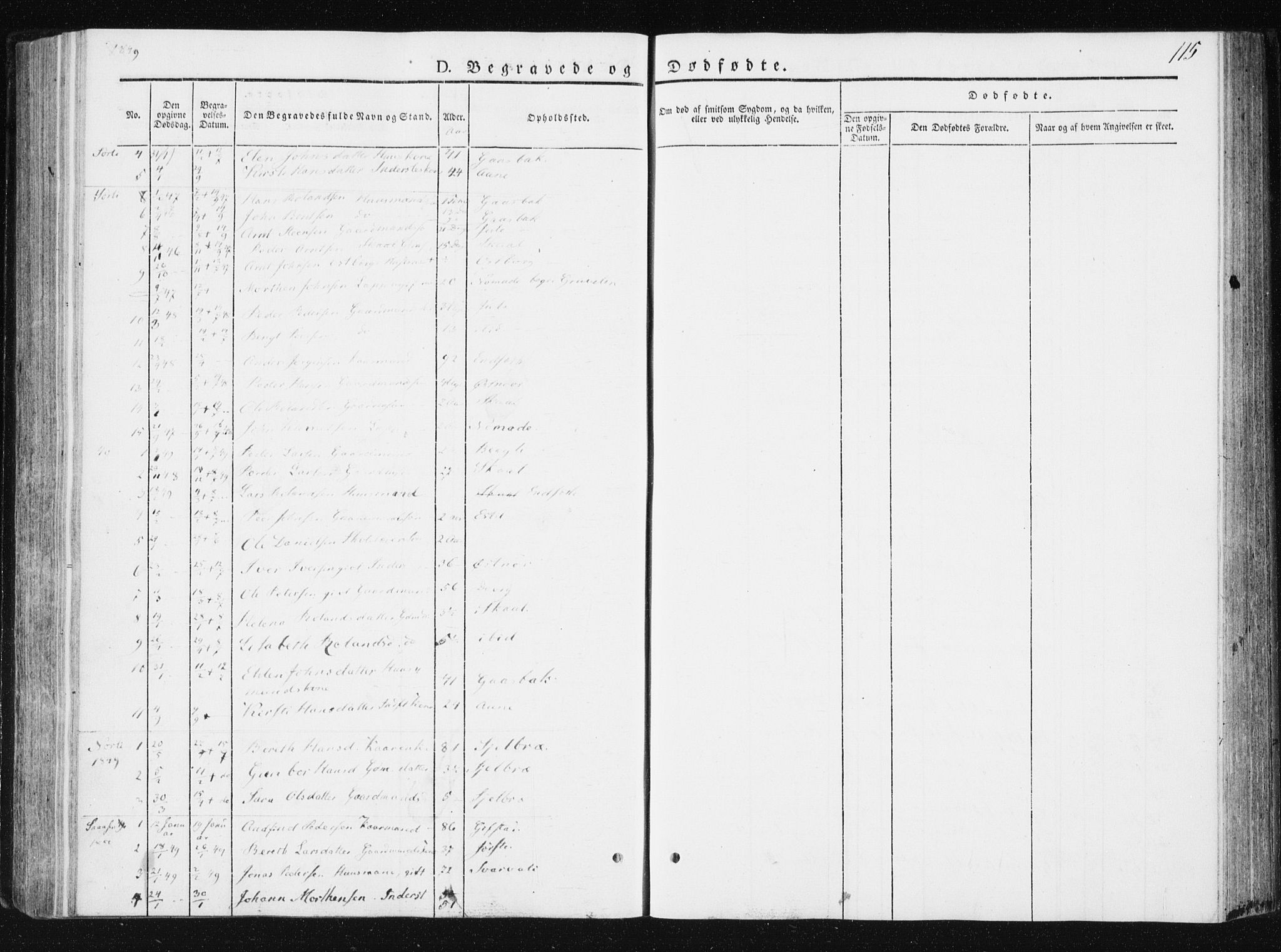 Ministerialprotokoller, klokkerbøker og fødselsregistre - Nord-Trøndelag, SAT/A-1458/749/L0470: Parish register (official) no. 749A04, 1834-1853, p. 115