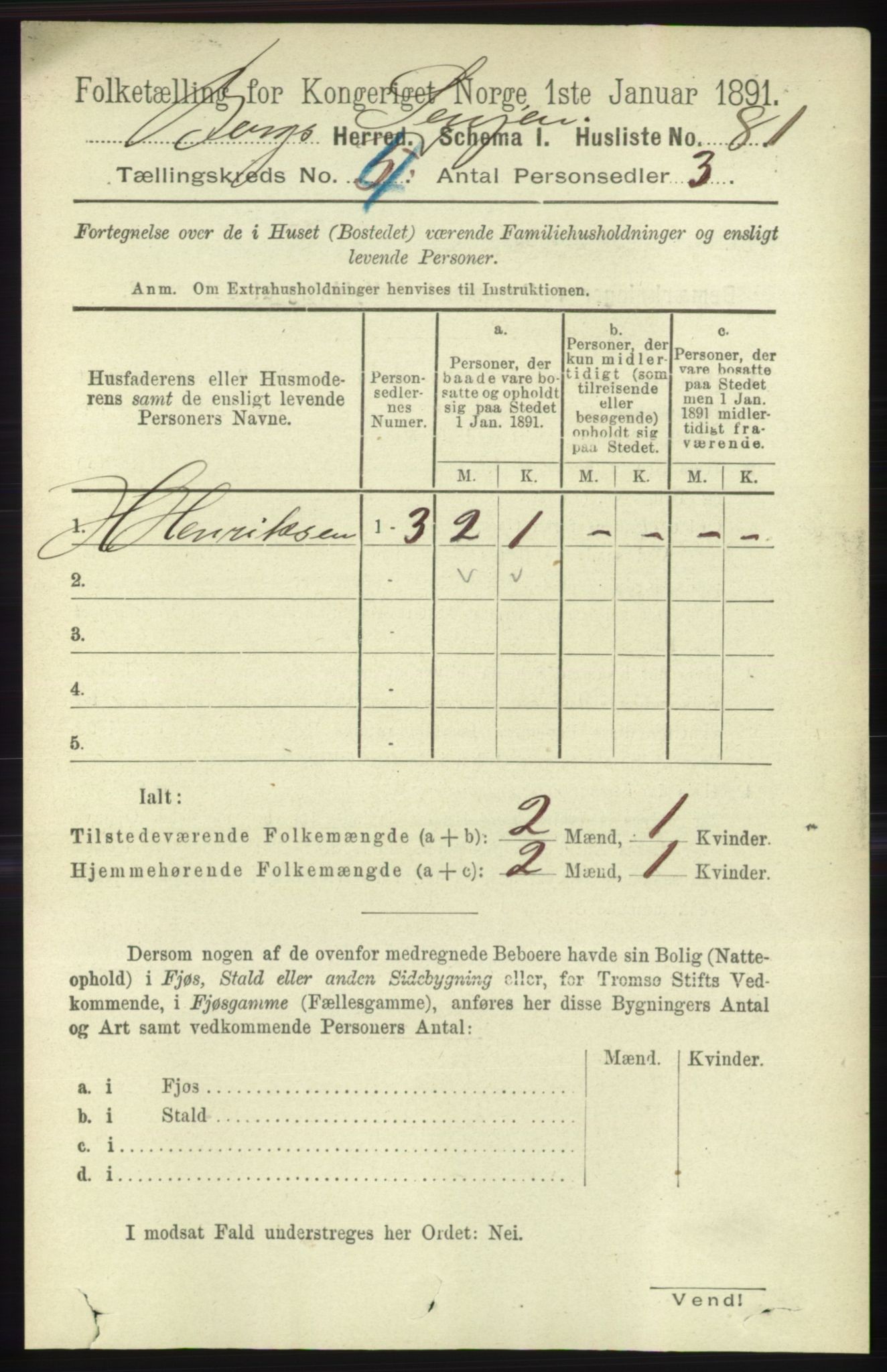 RA, 1891 census for 1929 Berg, 1891, p. 1634