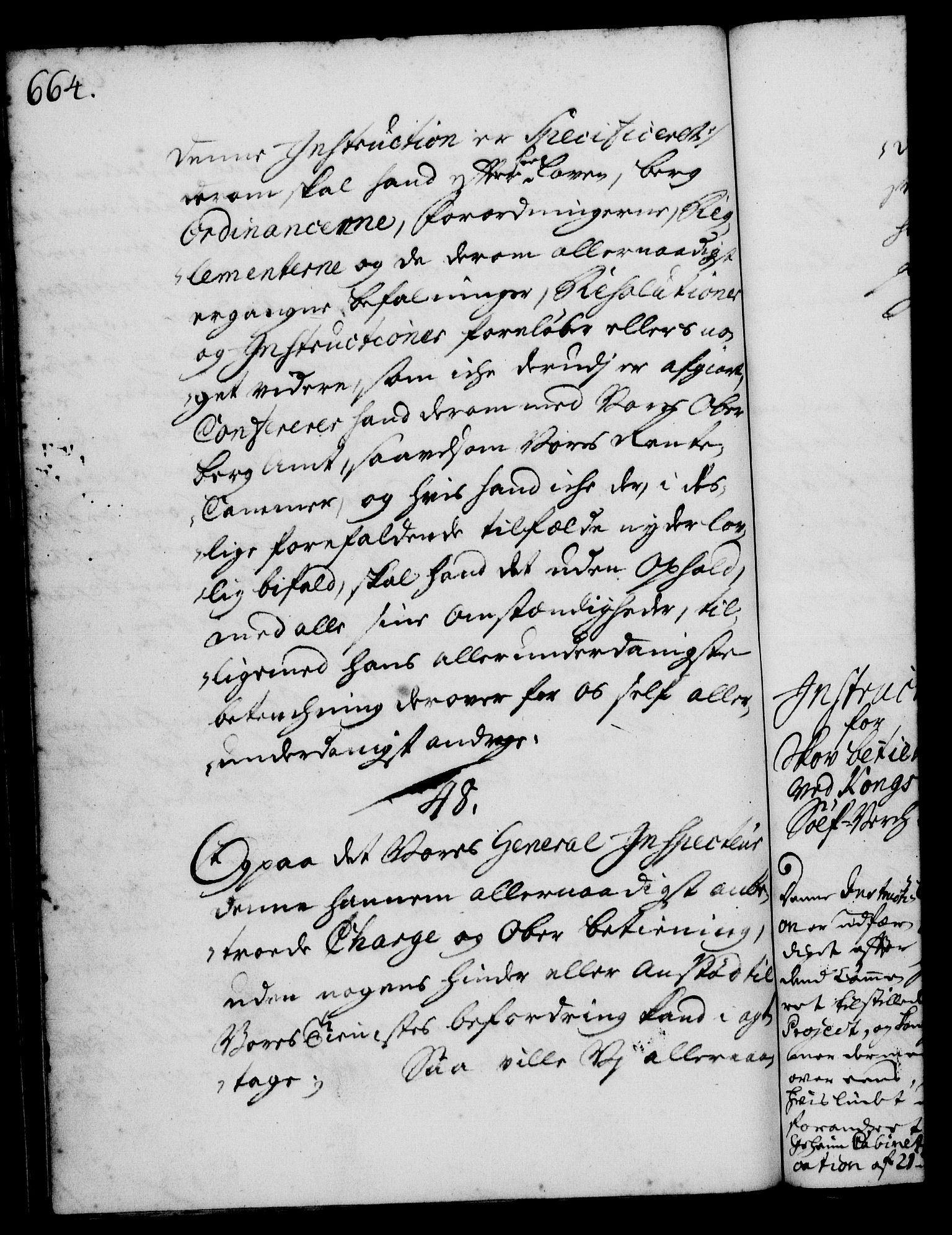 Rentekammeret, Kammerkanselliet, RA/EA-3111/G/Gg/Ggi/L0001: Norsk instruksjonsprotokoll med register (merket RK 53.34), 1720-1729, p. 664