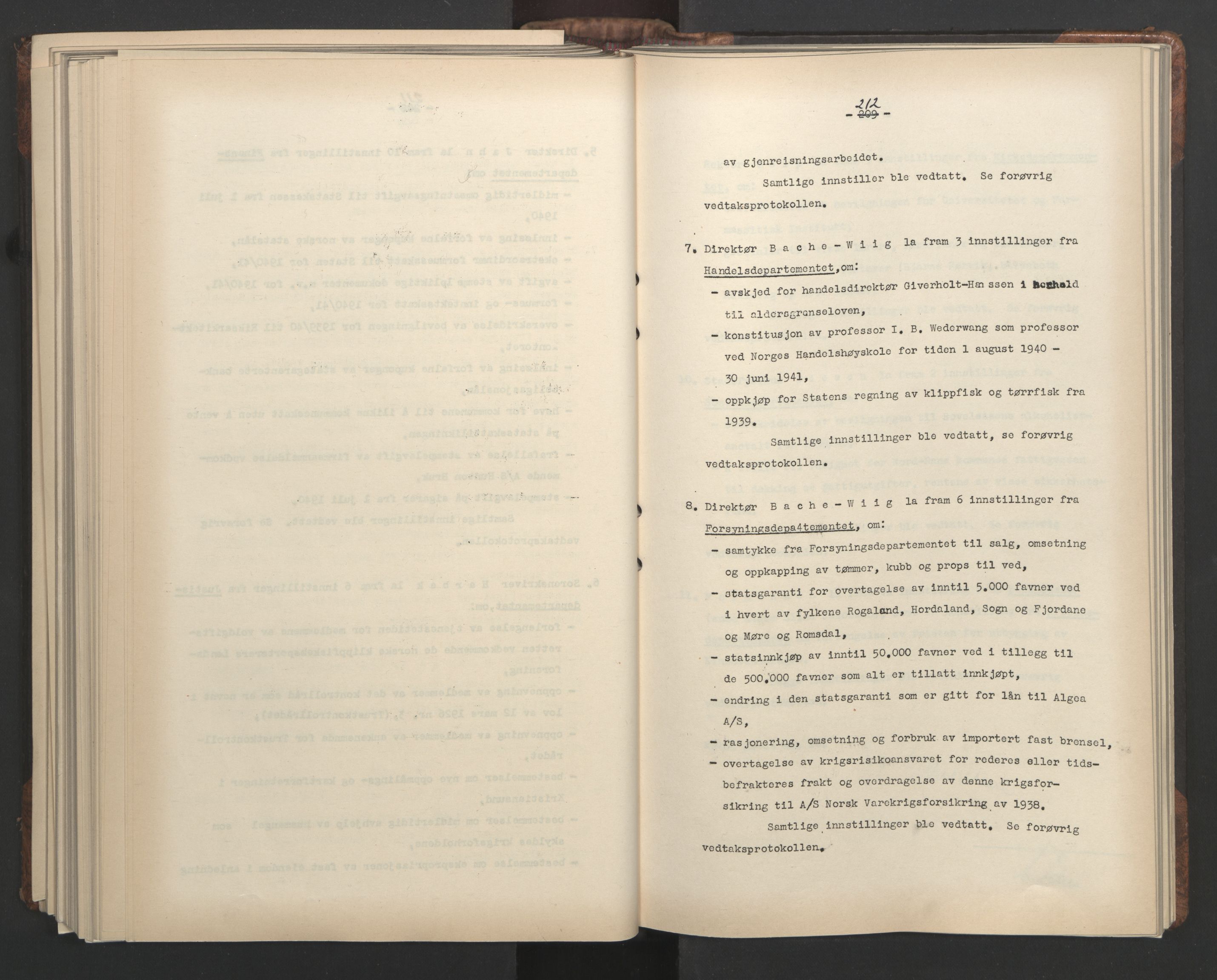 Administrasjonsrådet, AV/RA-S-1004/A/L0001: Møteprotokoll med tillegg 15/4-25/9, 1940, p. 212