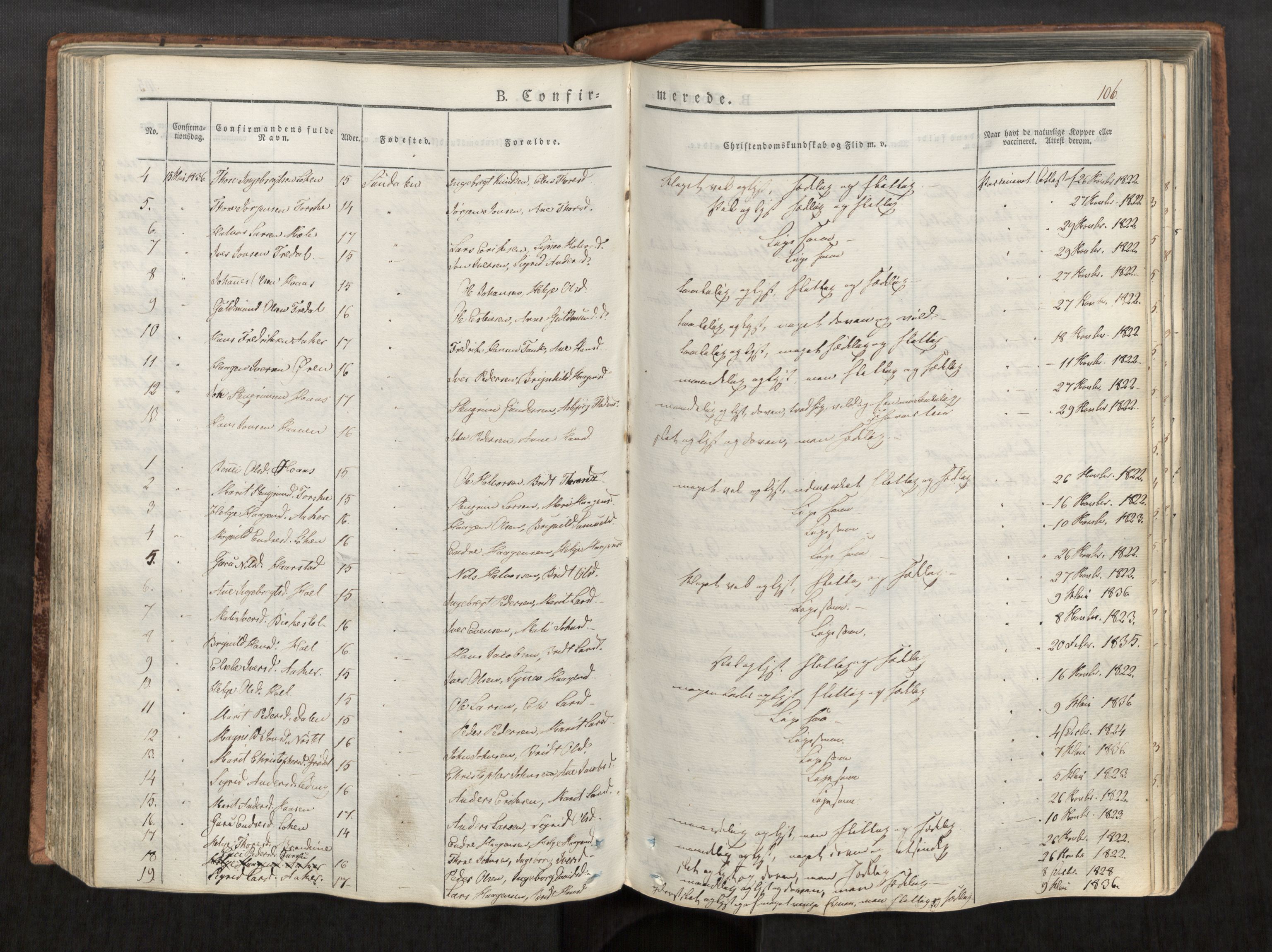 Ministerialprotokoller, klokkerbøker og fødselsregistre - Møre og Romsdal, AV/SAT-A-1454/590/L1012: Parish register (official) no. 590A04, 1832-1846, p. 106