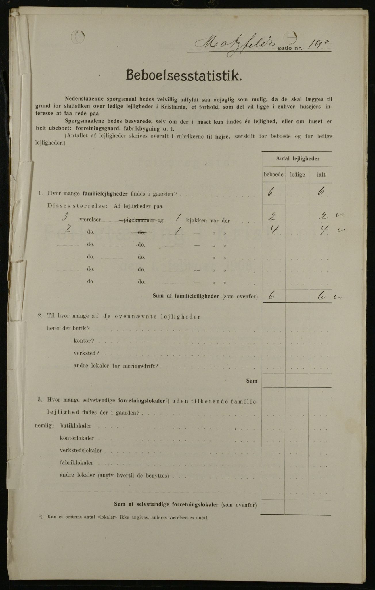 OBA, Municipal Census 1908 for Kristiania, 1908, p. 59365