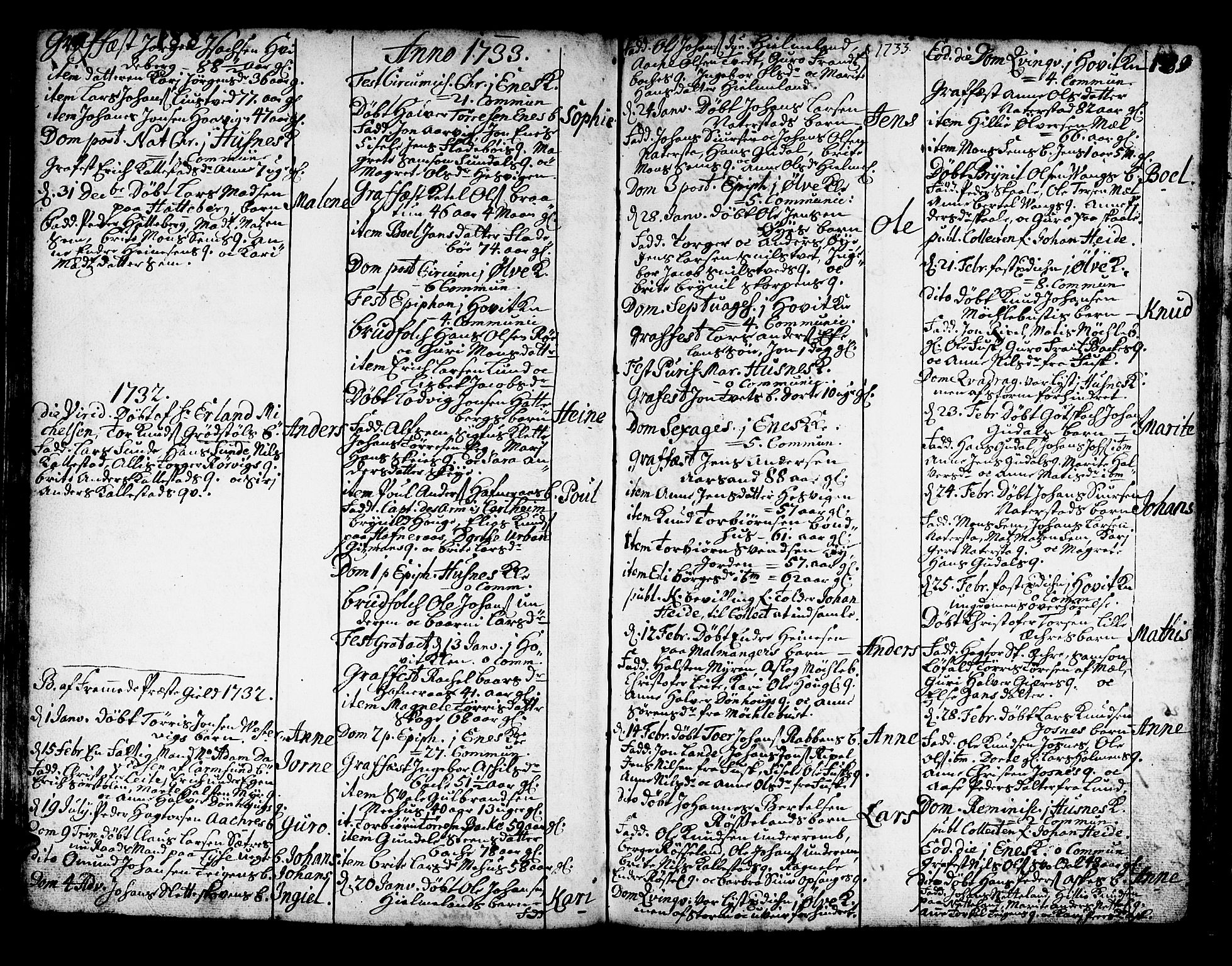 Kvinnherad sokneprestembete, AV/SAB-A-76401/H/Haa: Parish register (official) no. A 2, 1710-1753, p. 188-189