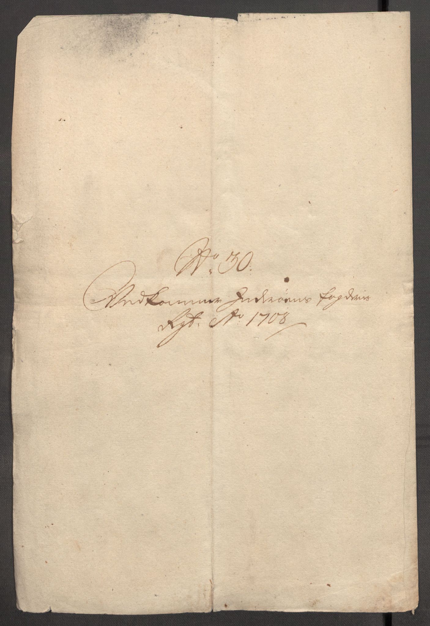 Rentekammeret inntil 1814, Reviderte regnskaper, Fogderegnskap, RA/EA-4092/R63/L4316: Fogderegnskap Inderøy, 1708, p. 272