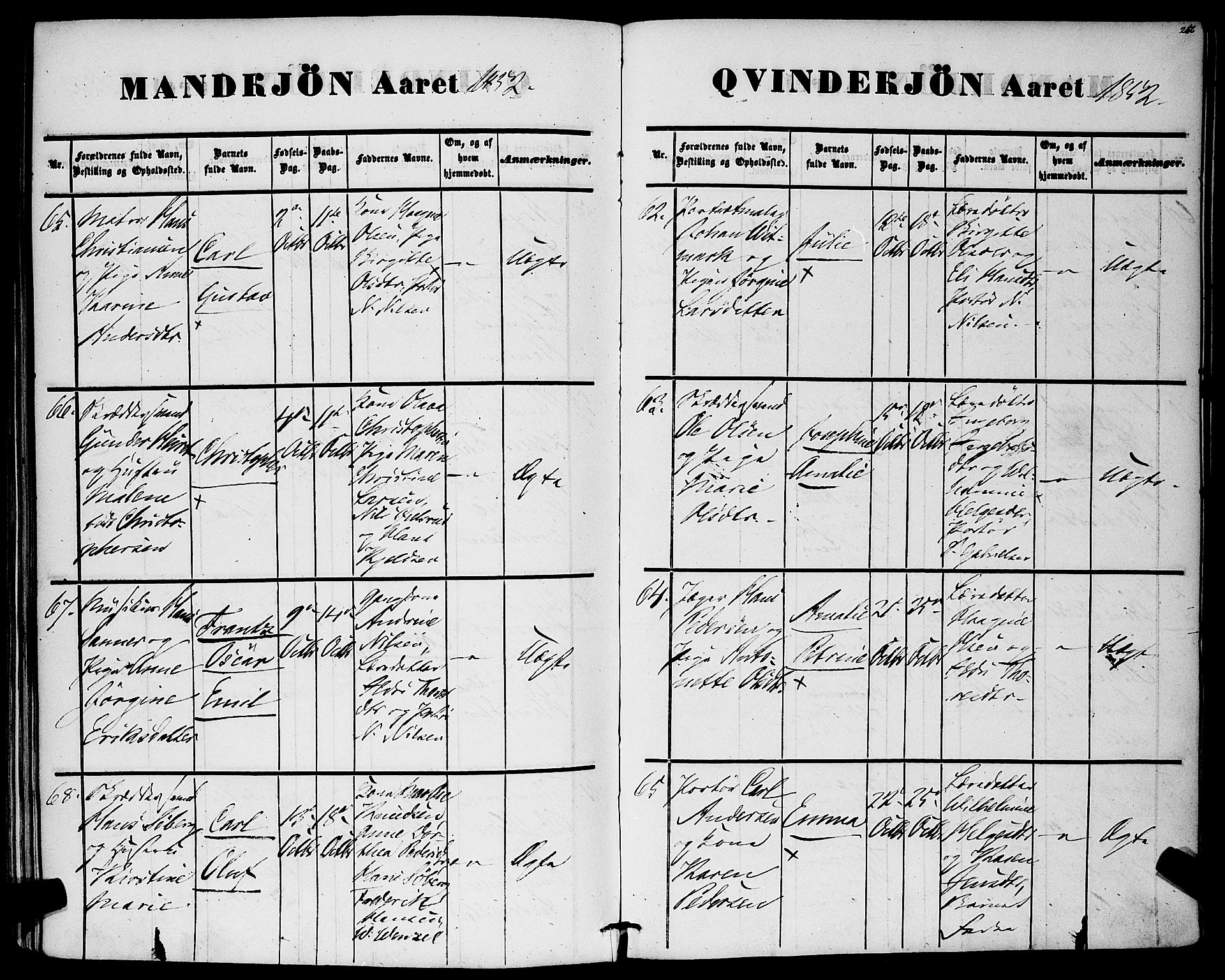 Rikshospitalet prestekontor Kirkebøker, SAO/A-10309b/F/L0003: Parish register (official) no. 3, 1841-1853, p. 266