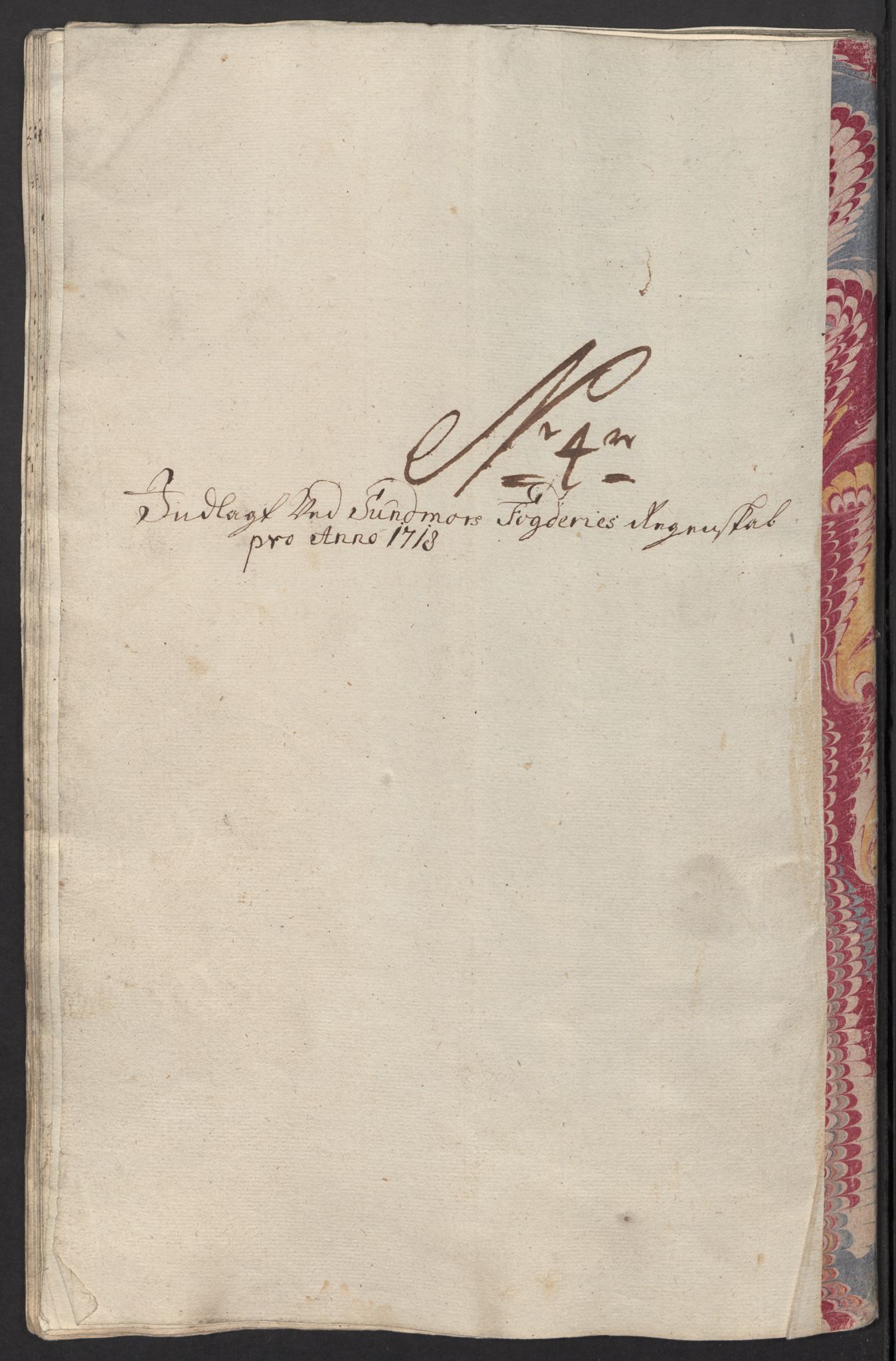 Rentekammeret inntil 1814, Reviderte regnskaper, Fogderegnskap, RA/EA-4092/R54/L3570: Fogderegnskap Sunnmøre, 1718, p. 73