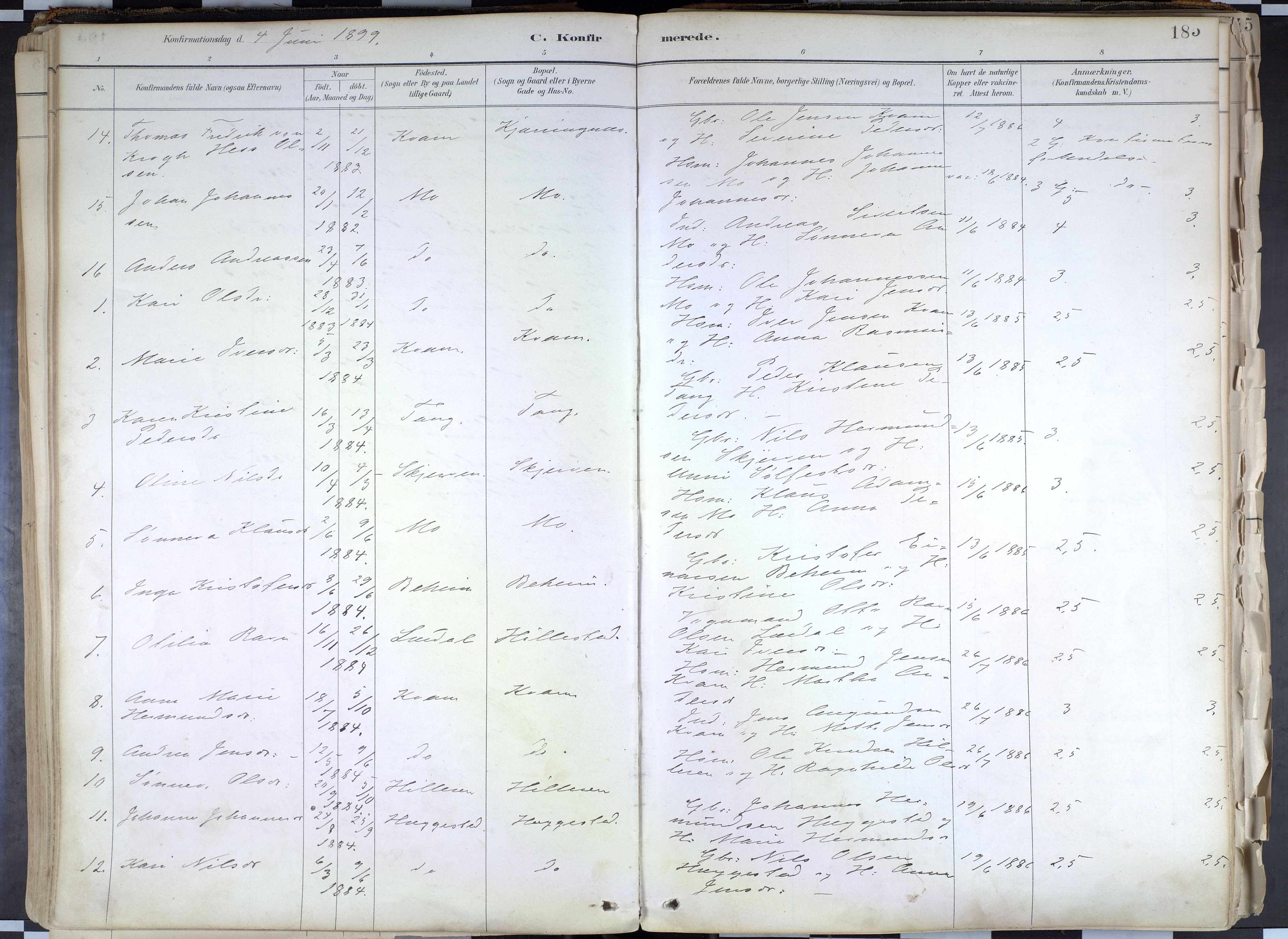 Hafslo sokneprestembete, AV/SAB-A-80301/H/Haa/Haab/L0001: Parish register (official) no. B 1, 1886-1945, p. 185