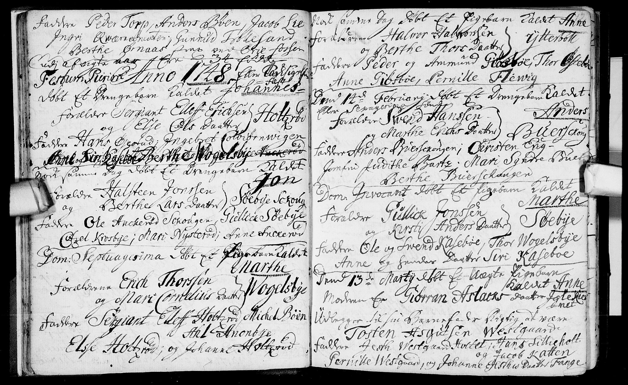 Aremark prestekontor Kirkebøker, SAO/A-10899/F/Fb/L0002: Parish register (official) no.  II 2, 1745-1795, p. 12